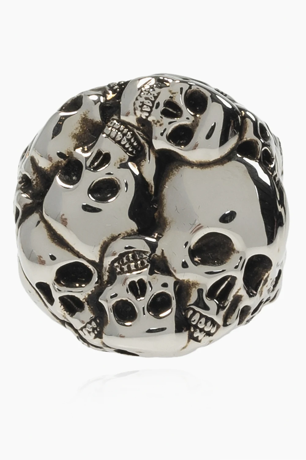 Skull motif ring