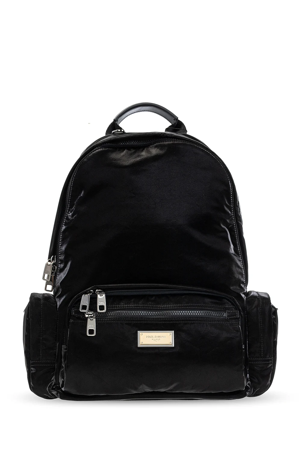 Logo-embossed backpack