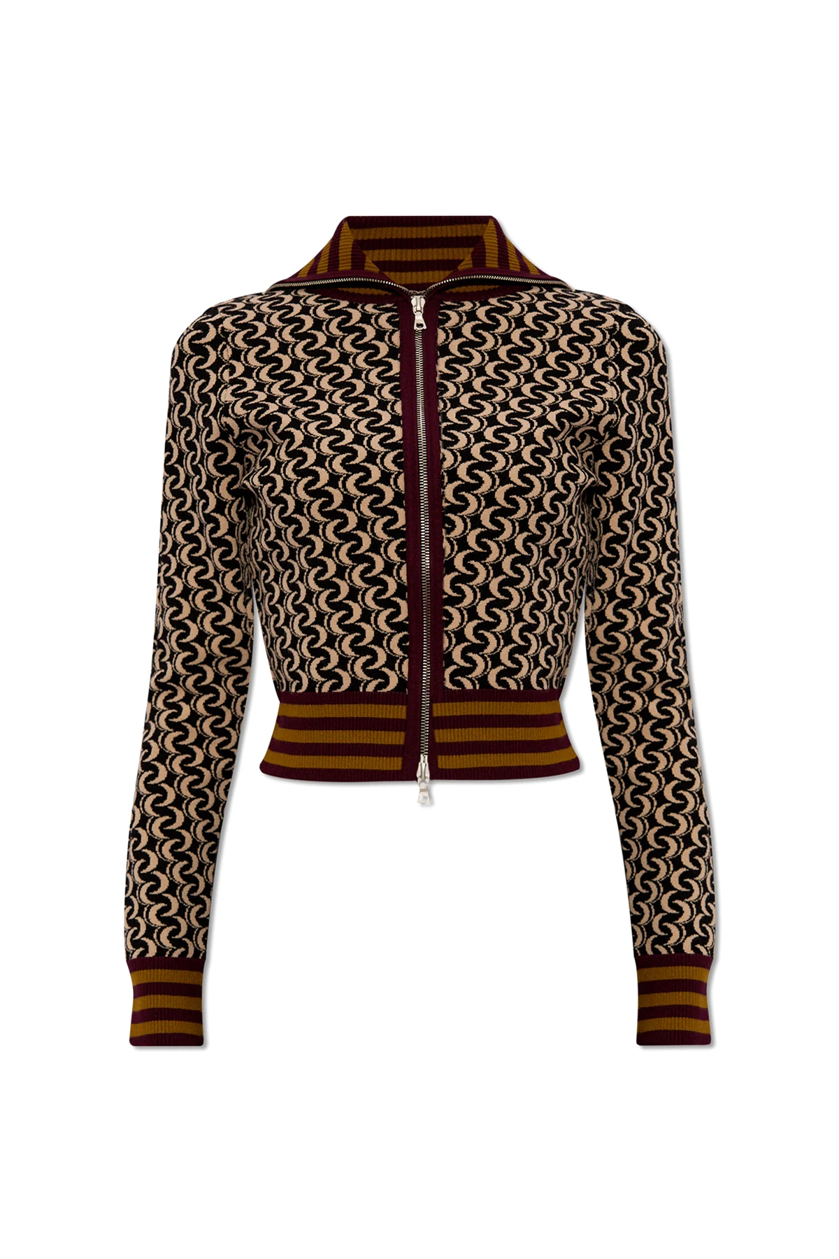 Cardigan with jacquard pattern