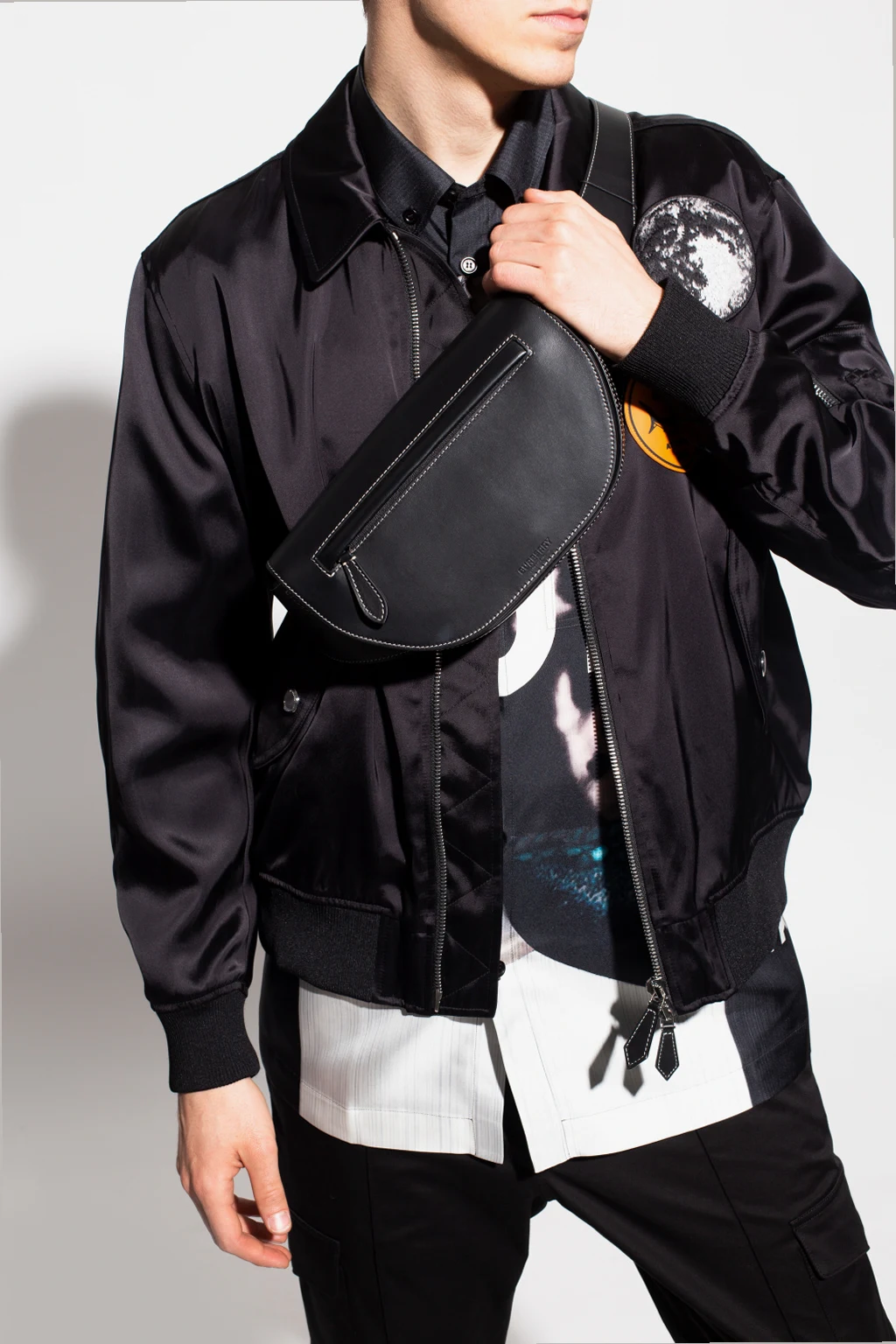 Logo-embossed belt bag