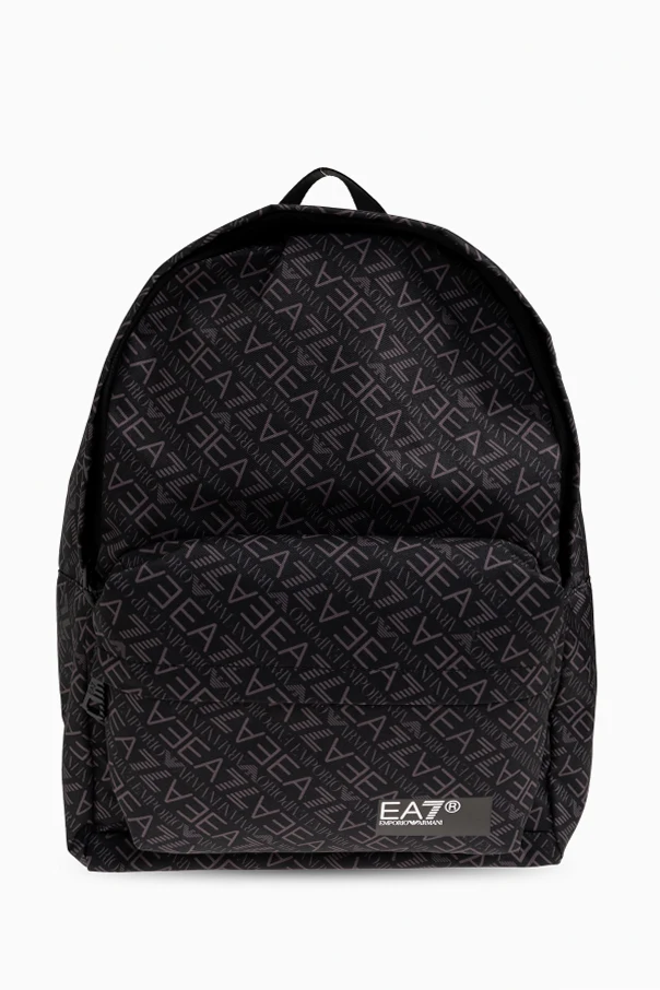 SCHWARZ Rucksack mit Monogramm
