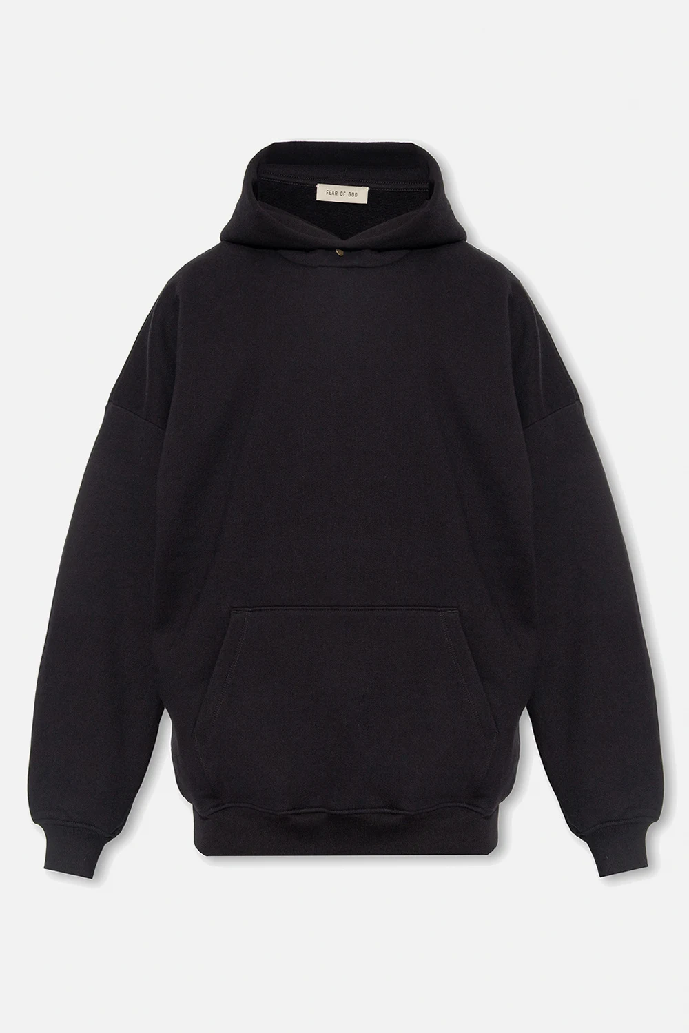 Hoodie with logo patch