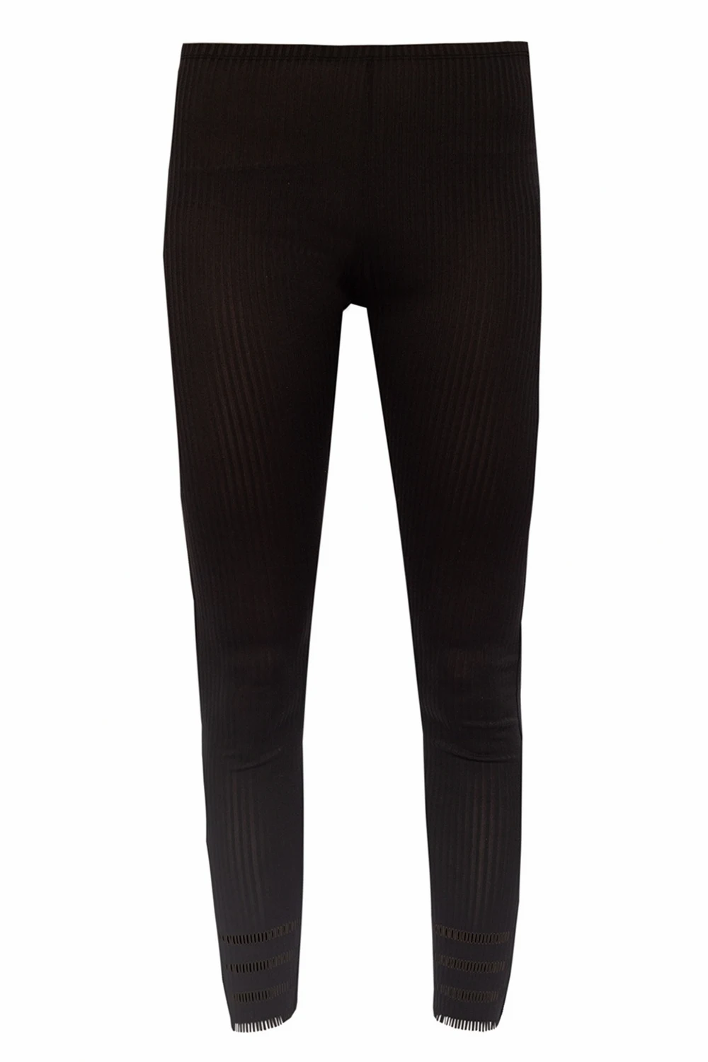 Prążkowane legginsy