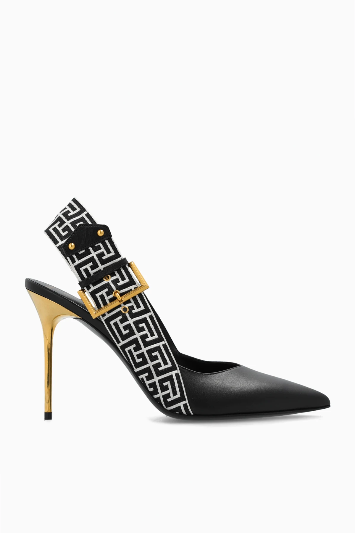 Buty na obcasie z monogramem