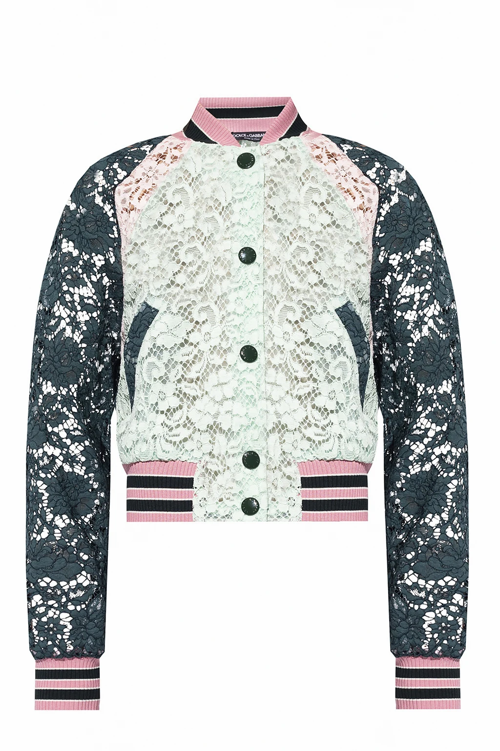 Lace bomber jacket