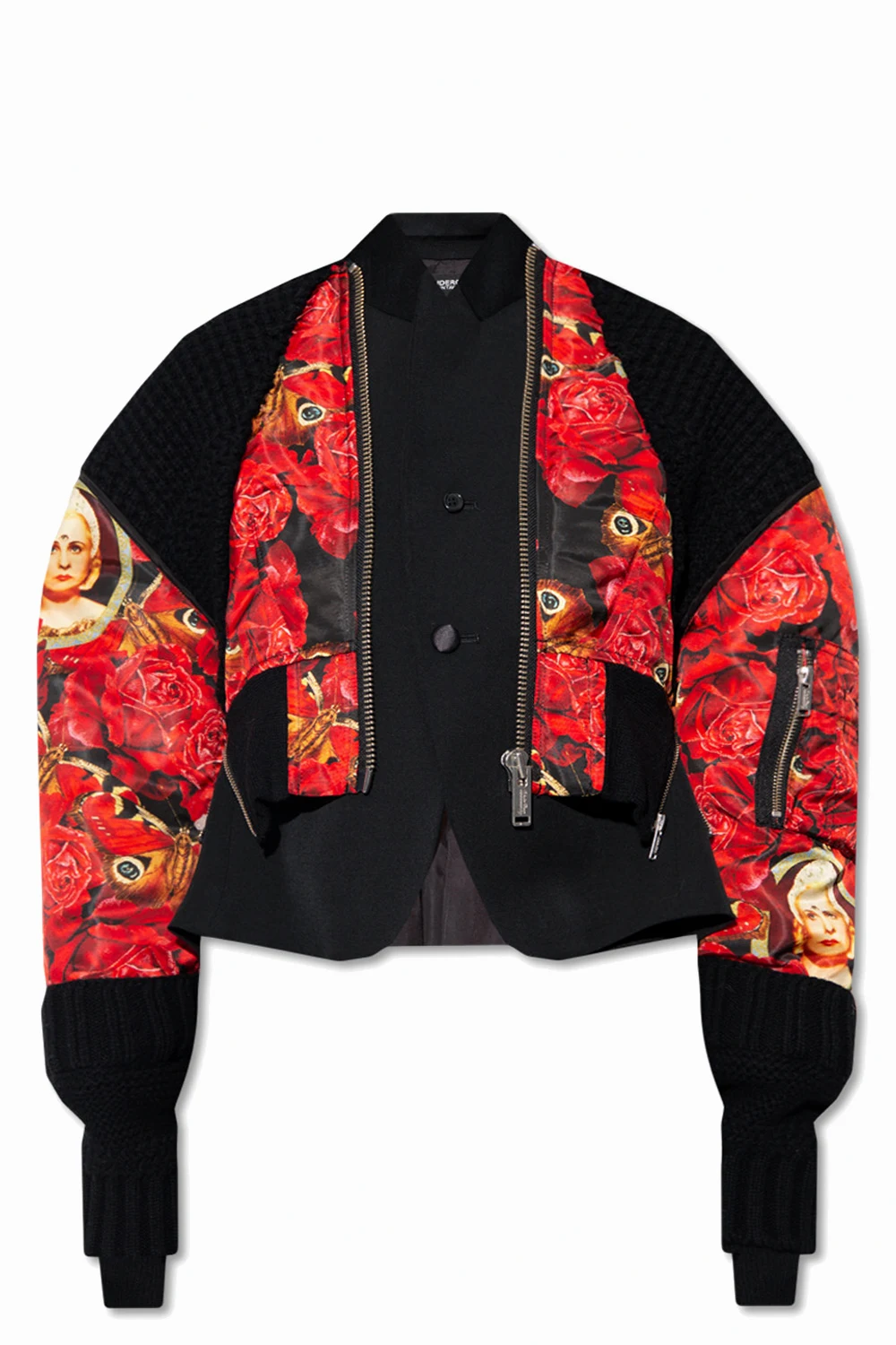 Kurtka z motywem kwiatowym