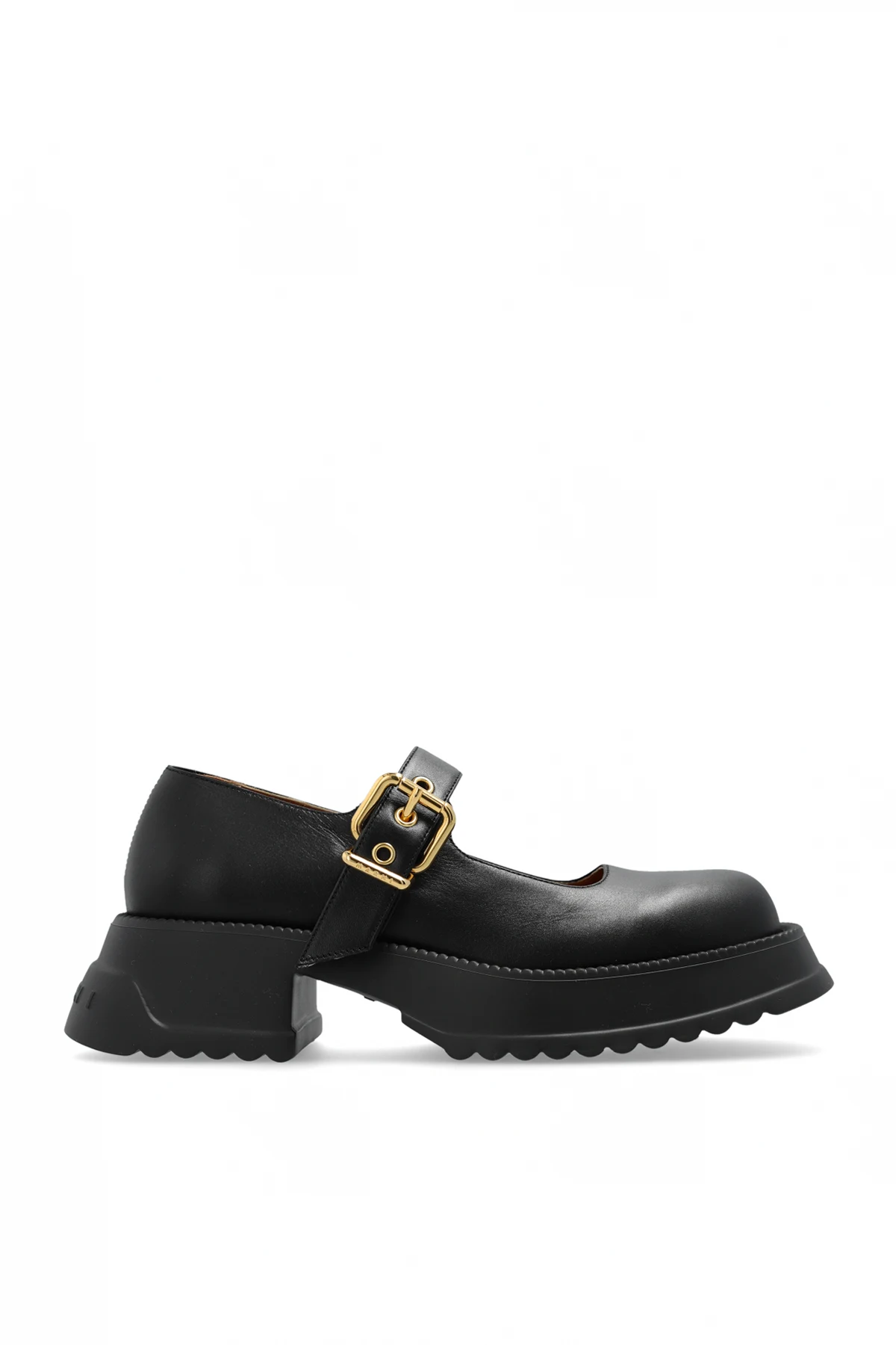Skórzane buty na platformie