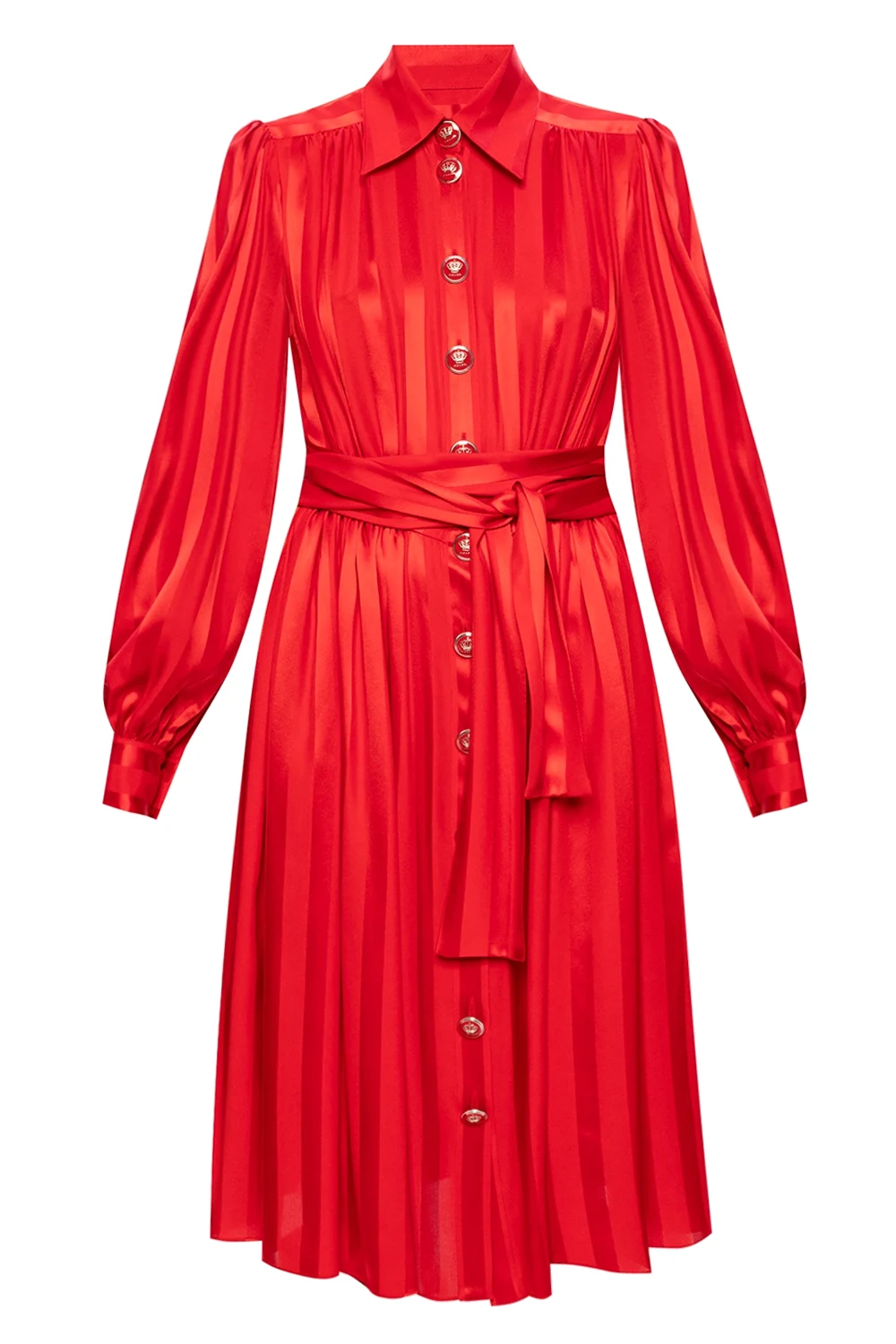 Flared collared dress