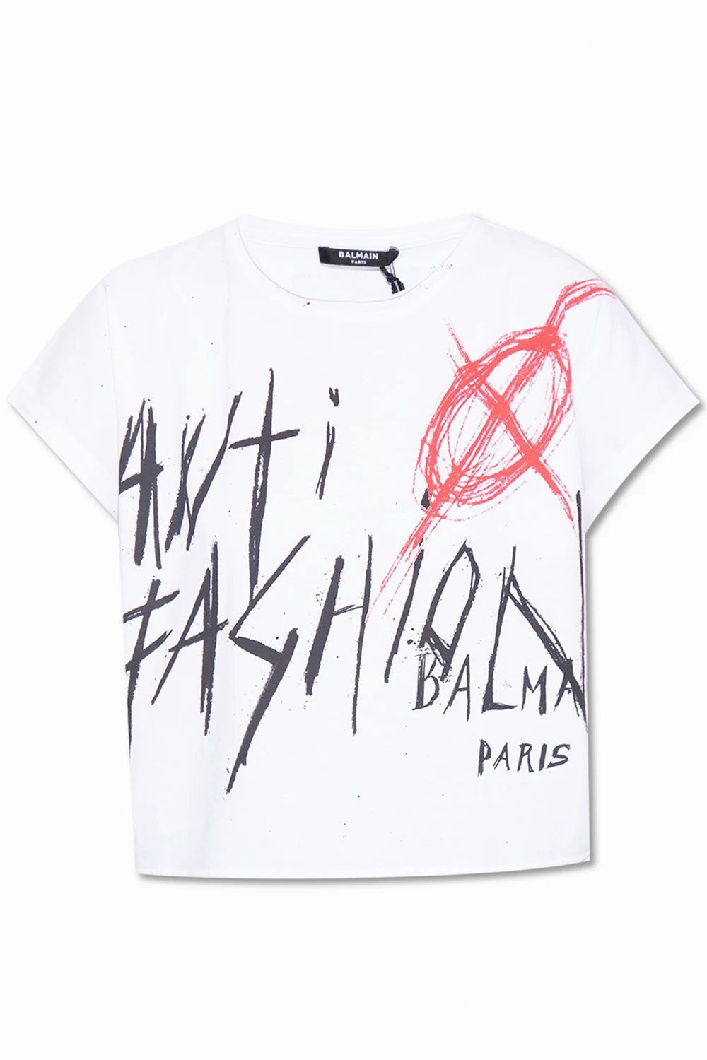 Krótki t-shirt z nadrukiem