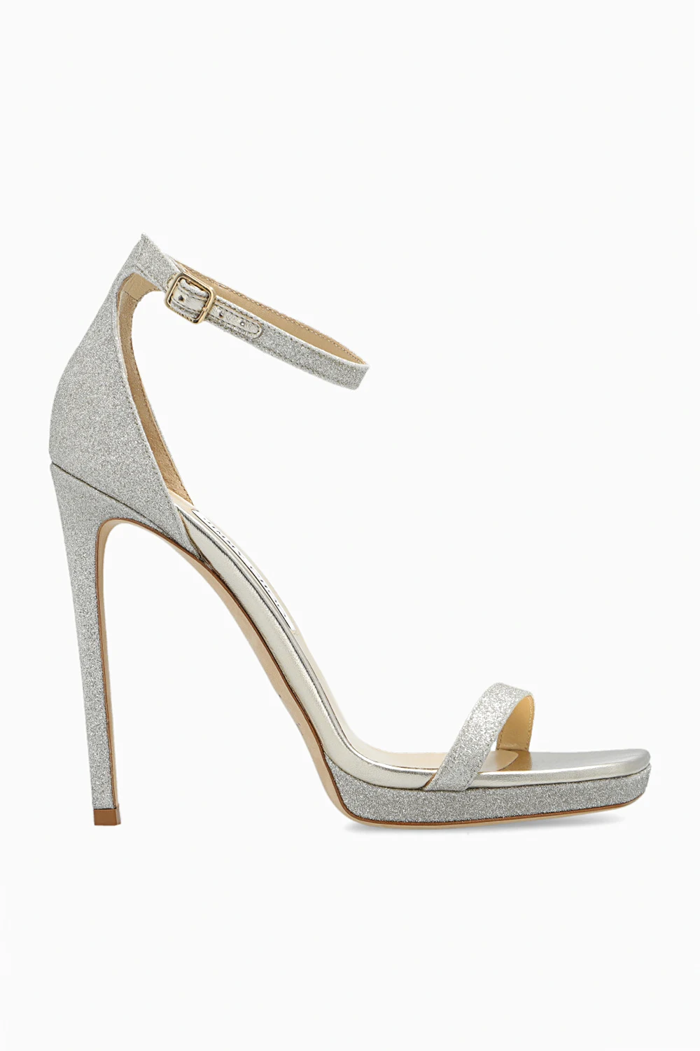 ‘Alva’ glittery heeled sandals