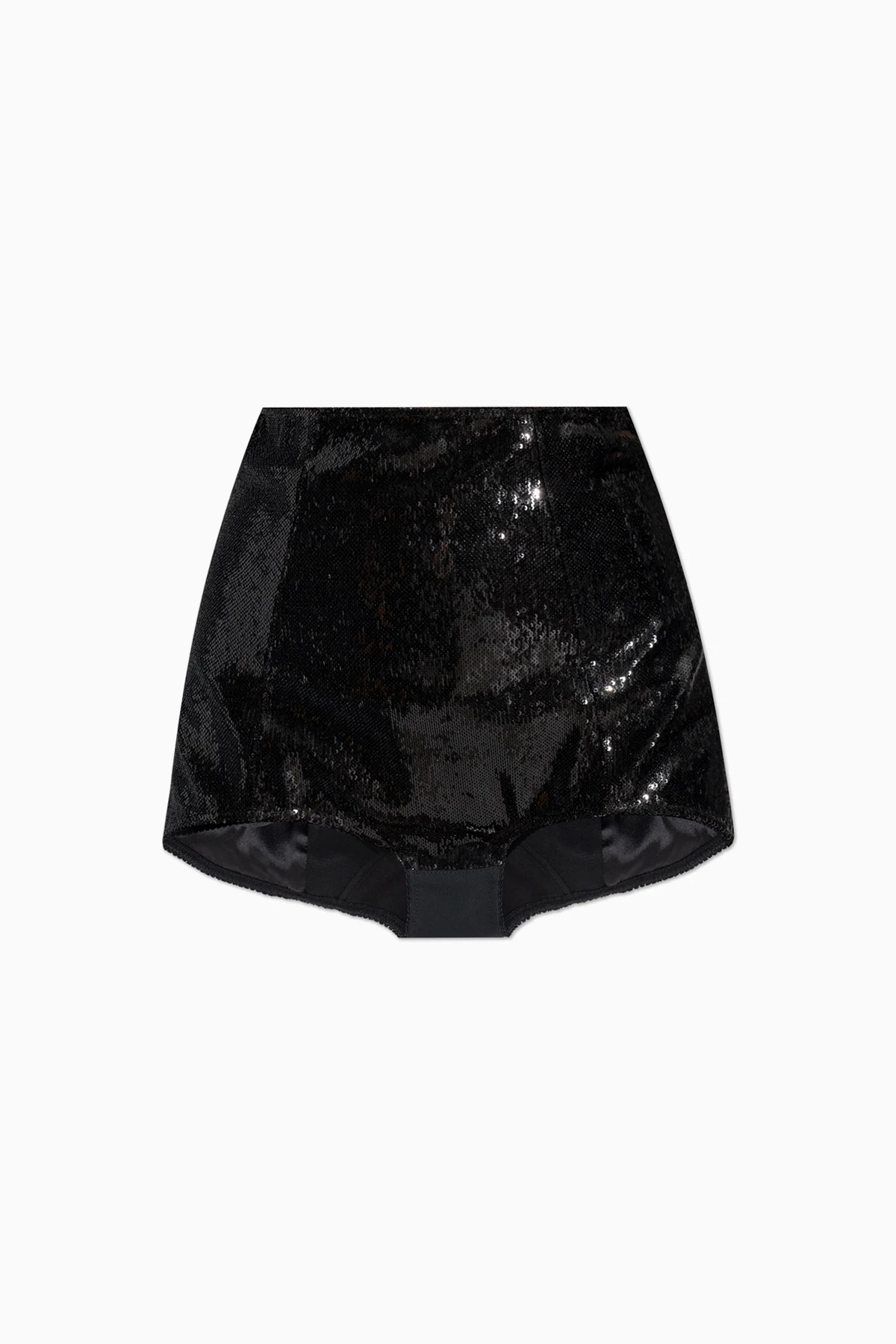 BLACK High-waisted shorts