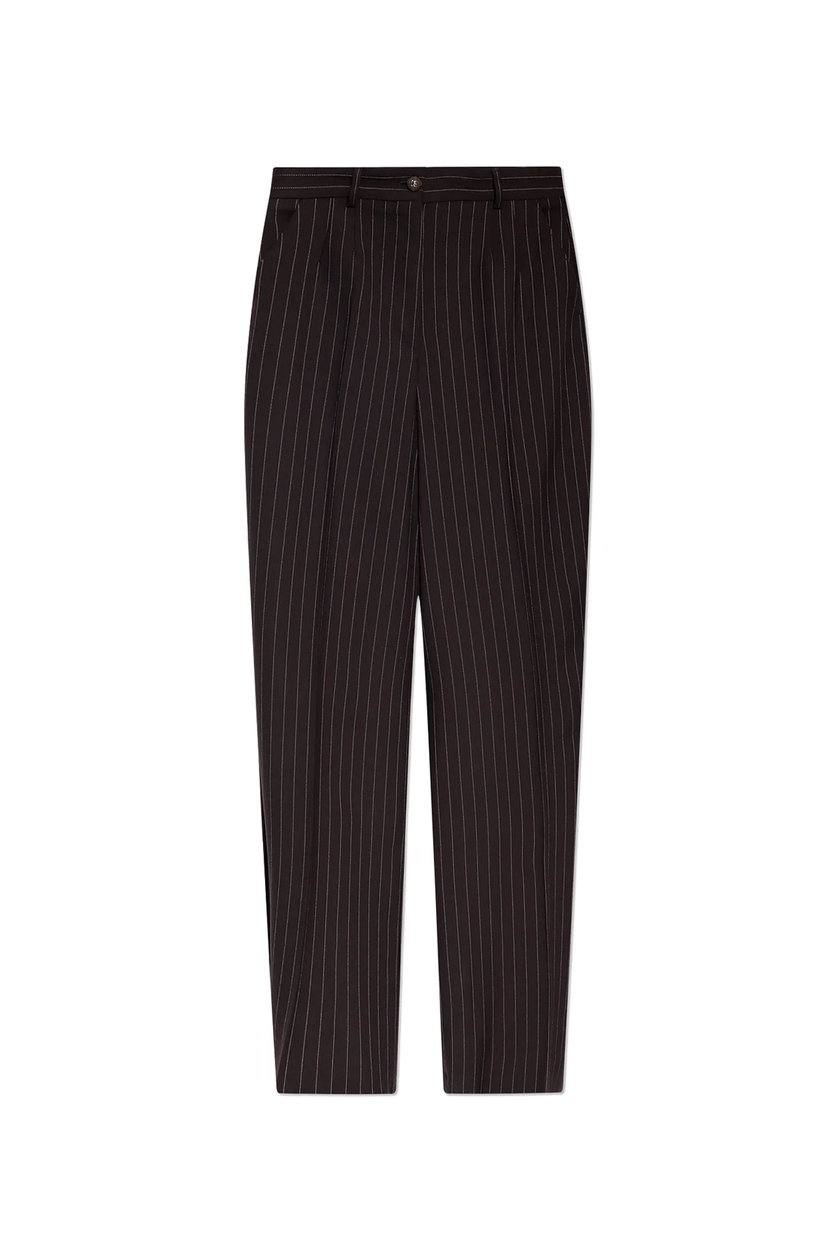 Pinstriped trousers