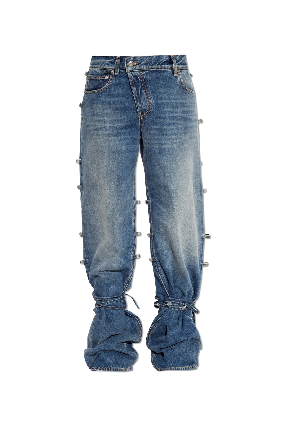 Jeans mit Schnürungen