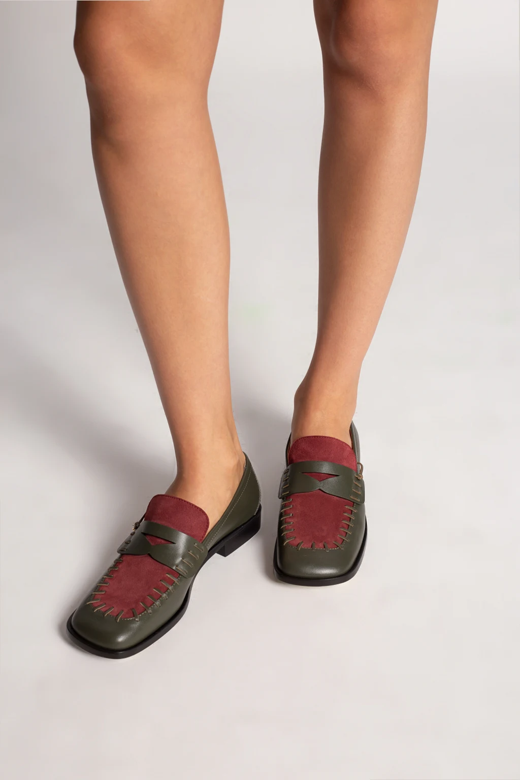 Leather loafers