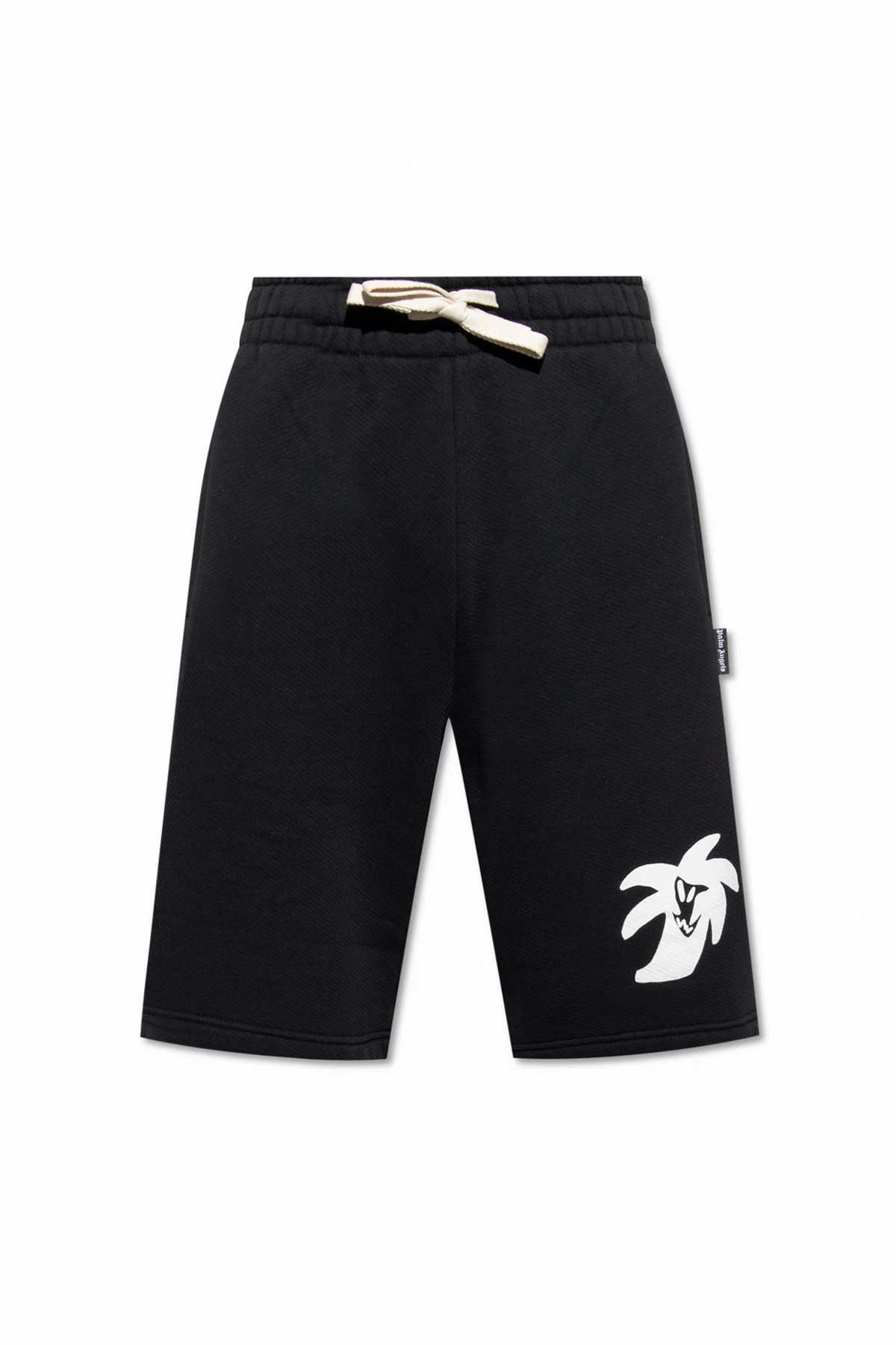 Shorts with motif of palm trees