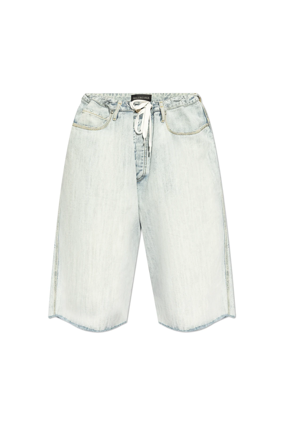 light blue Denim Bermuda Shorts