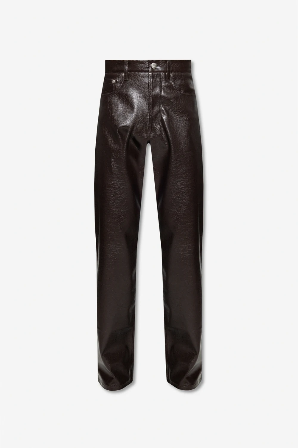 Vegan leather trousers