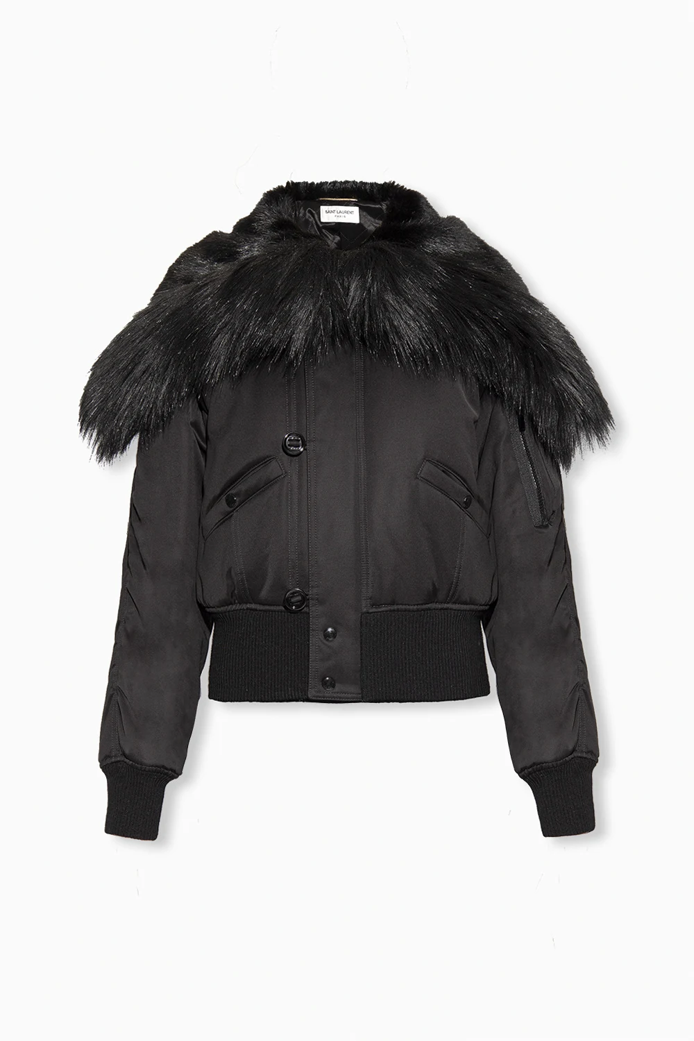 Jacket with faux fur