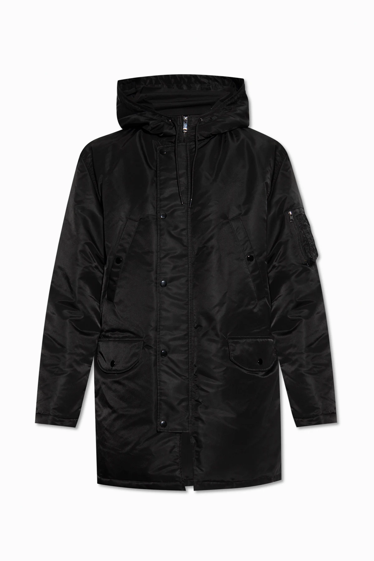 BLACK Hooded jacket