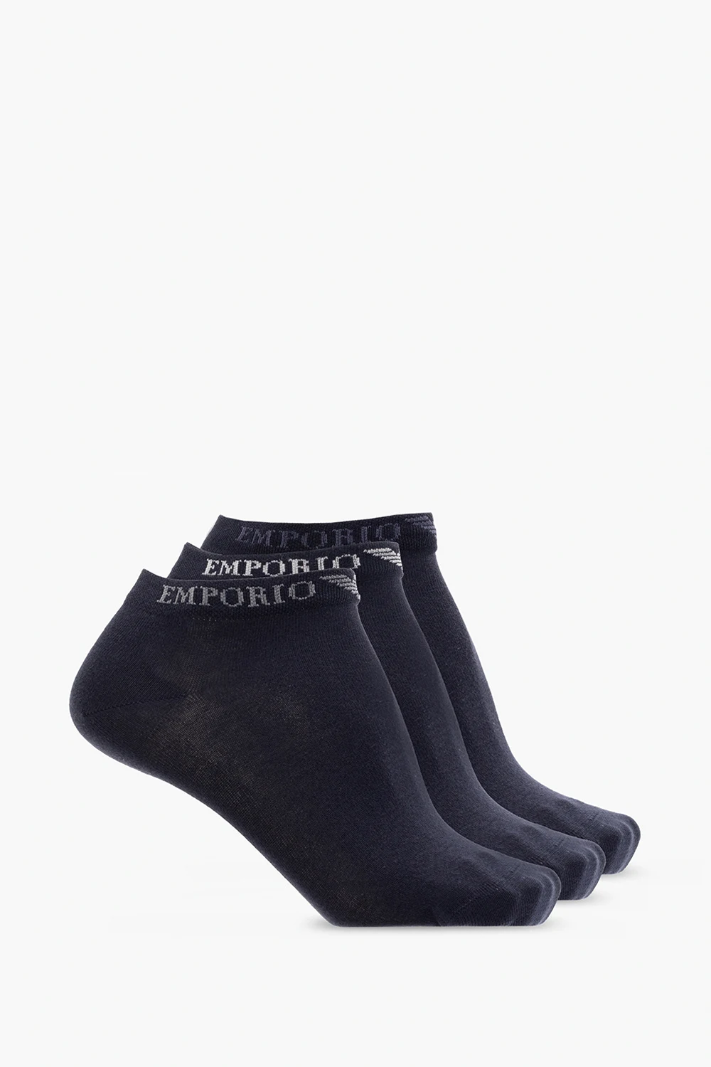 Branded socks three-pack
