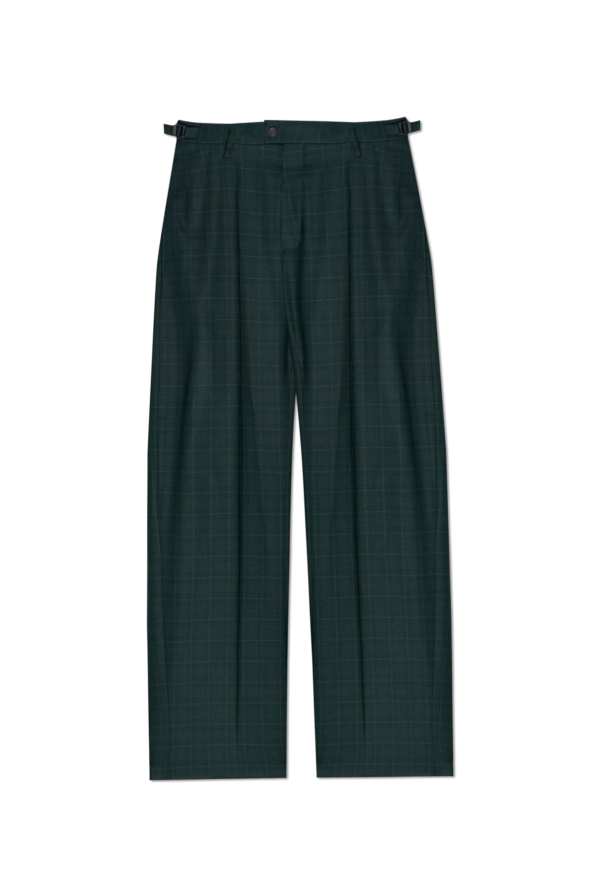 GREEN Pleated Trousers
