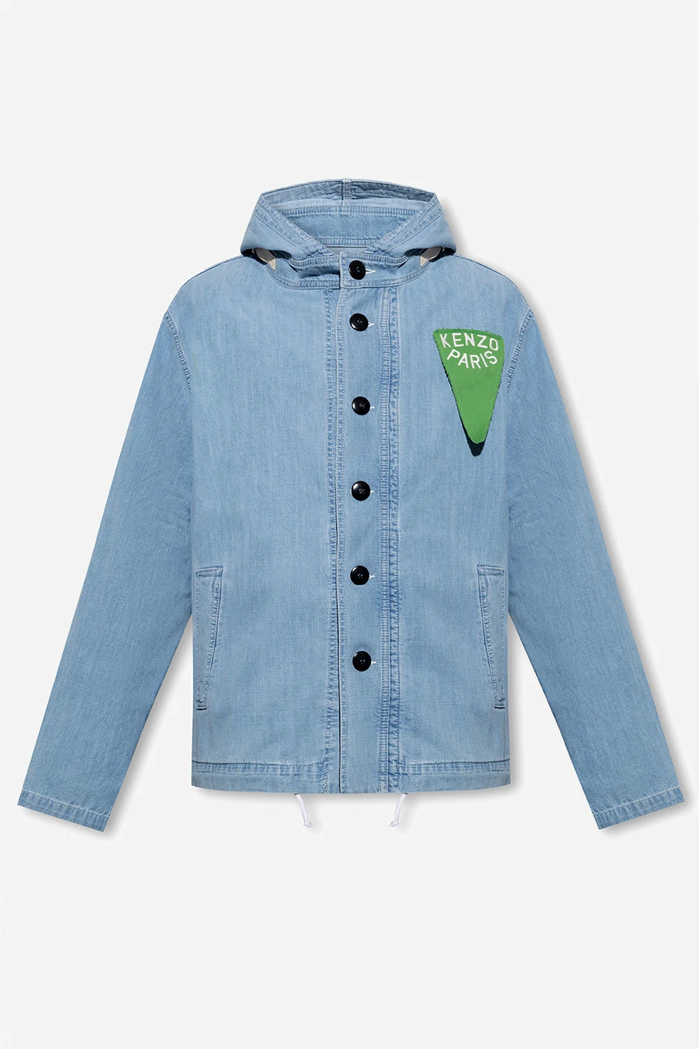 Hooded denim jacket