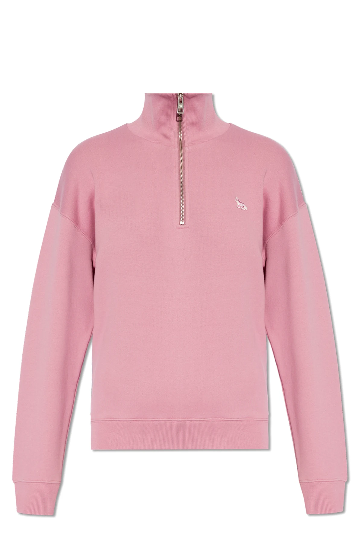 Sweatshirt with standing collar