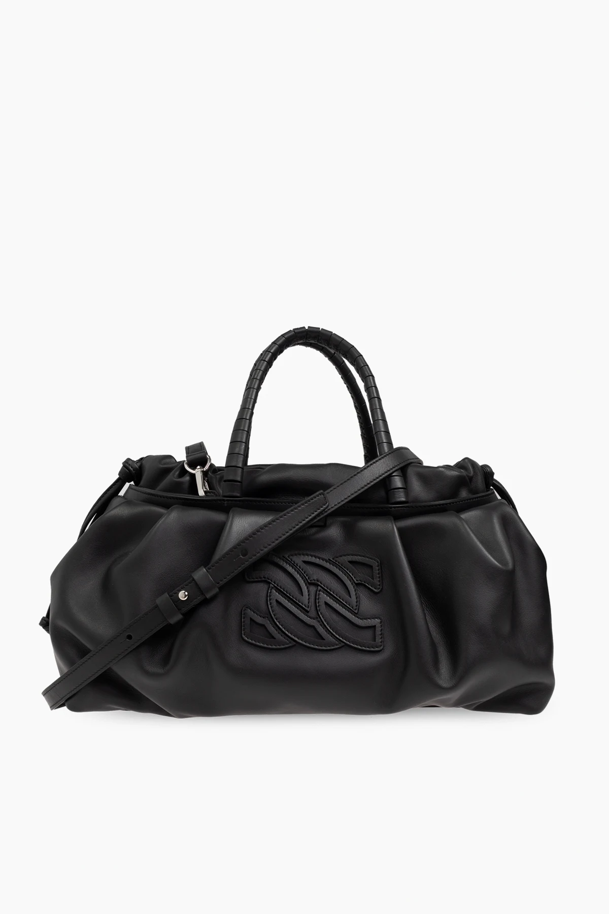 Leather shoulder bag