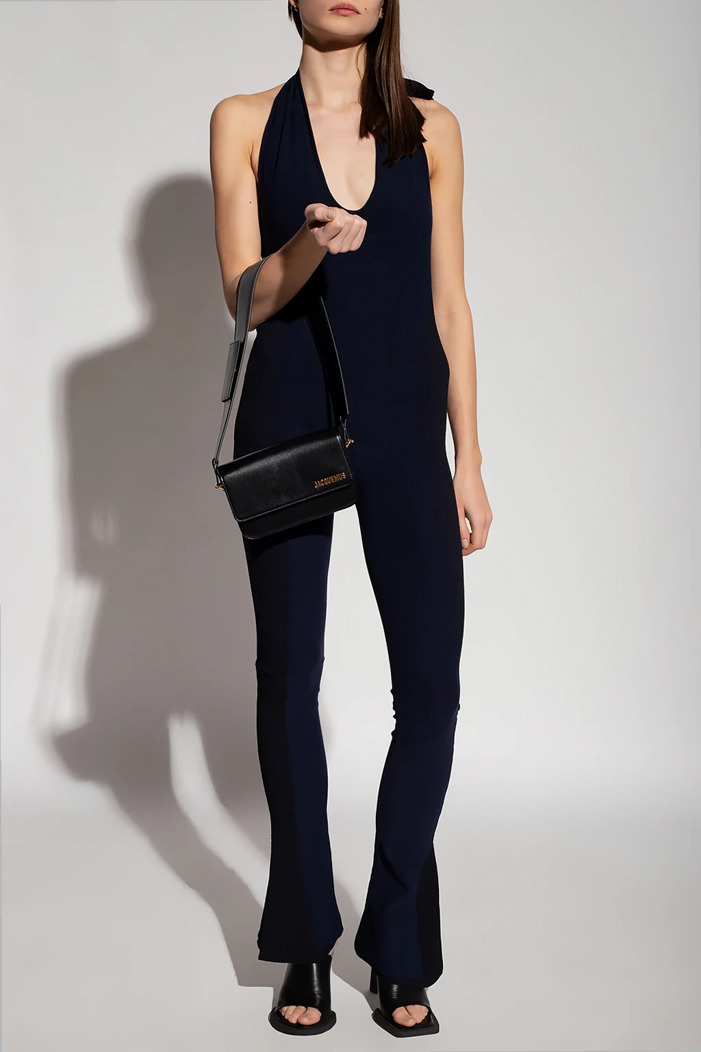 Jumpsuit with side stripes