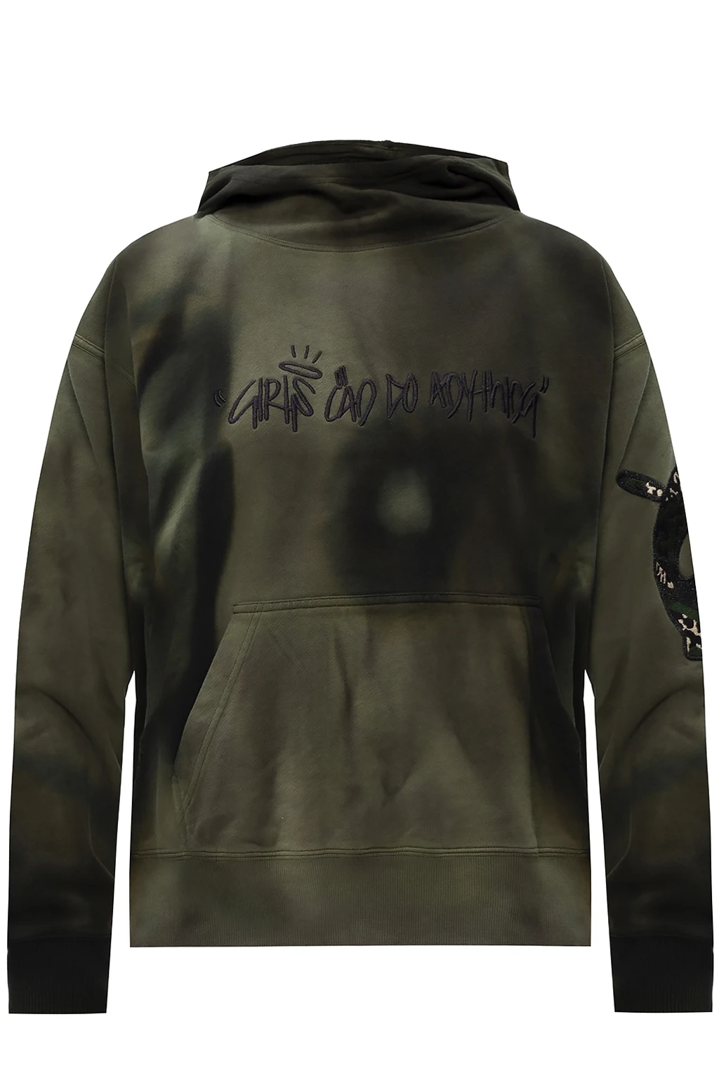 Patched hoodie