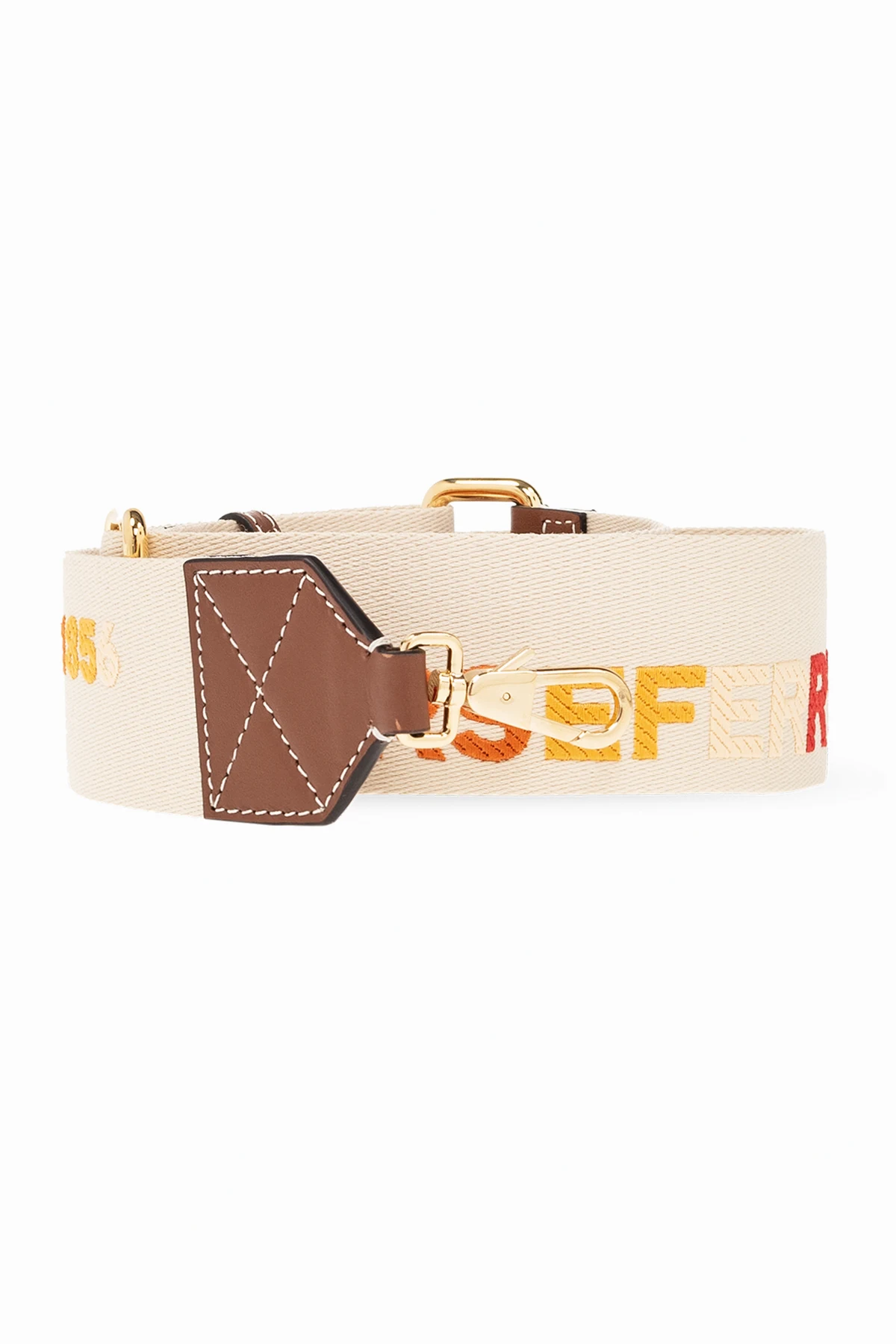 Bag strap with logo
