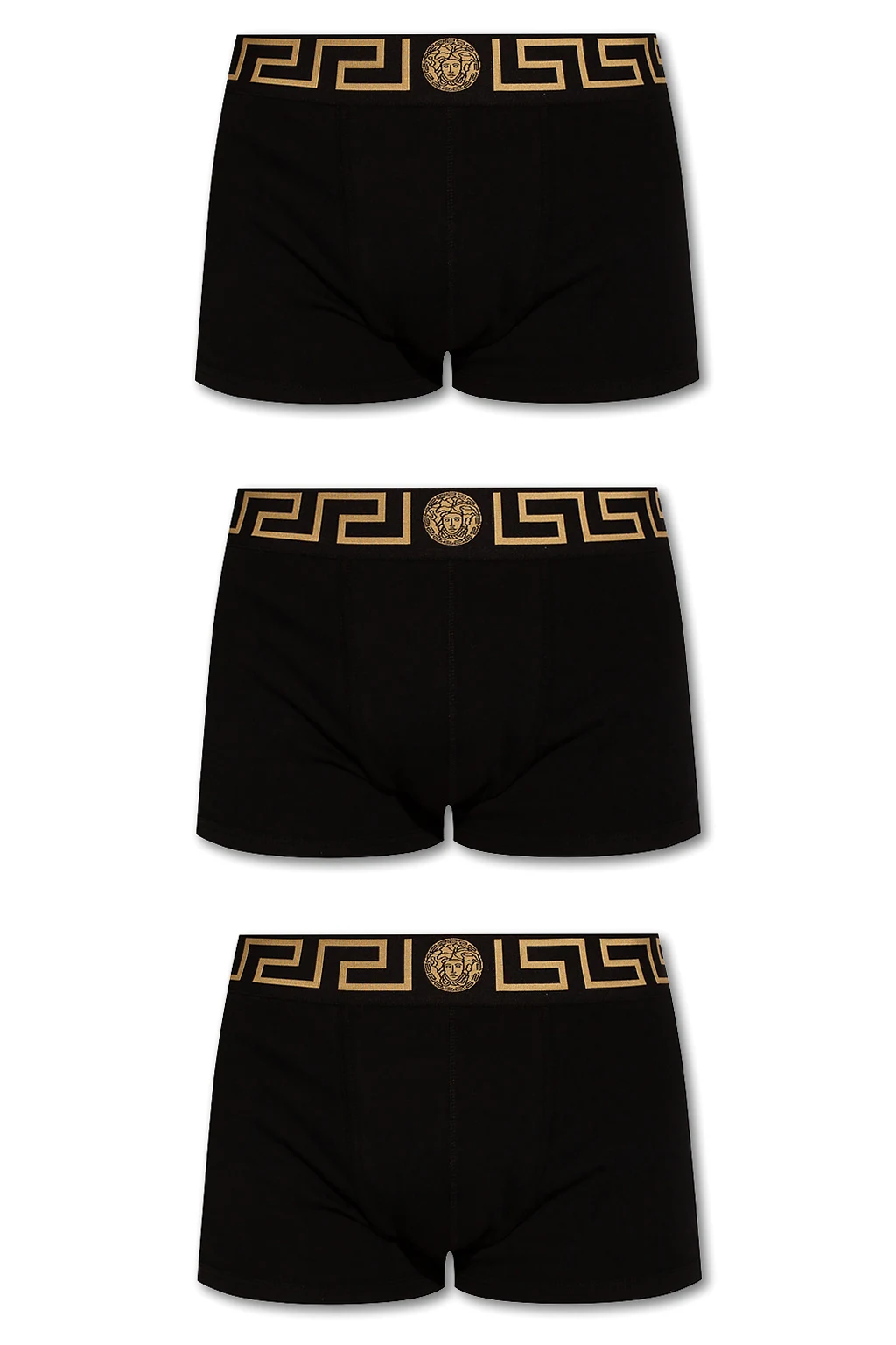 BLACK Boxers three-pack with Medusa