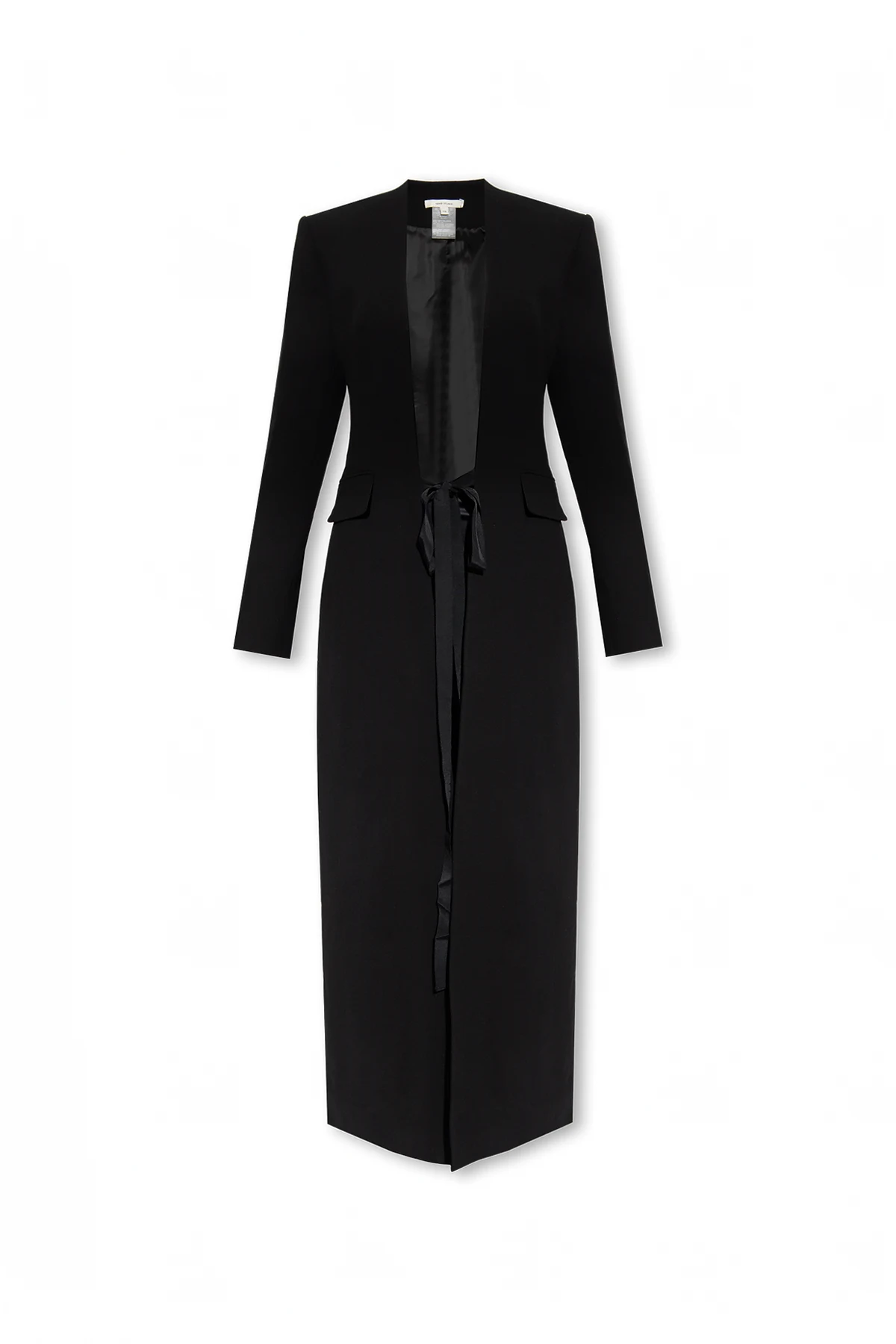 Długi wełniany płaszcz