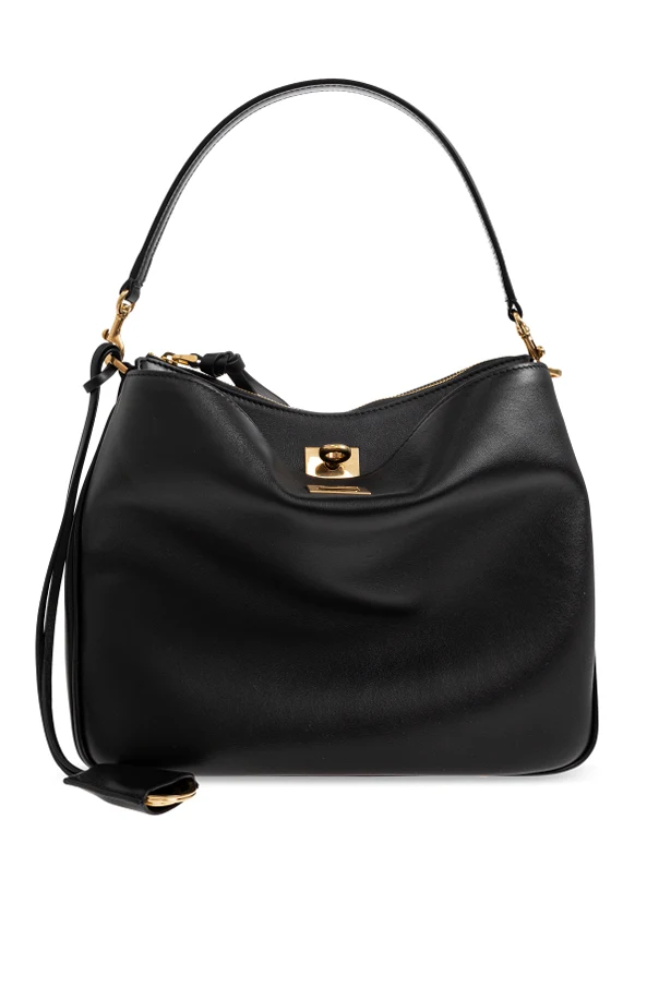 CZARNY Torba na ramię ‘Rodeo Small’ typu ‘Hobo’