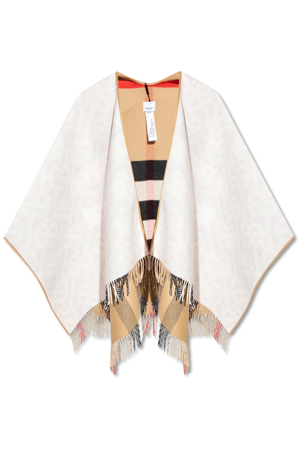 Poncho with monogram