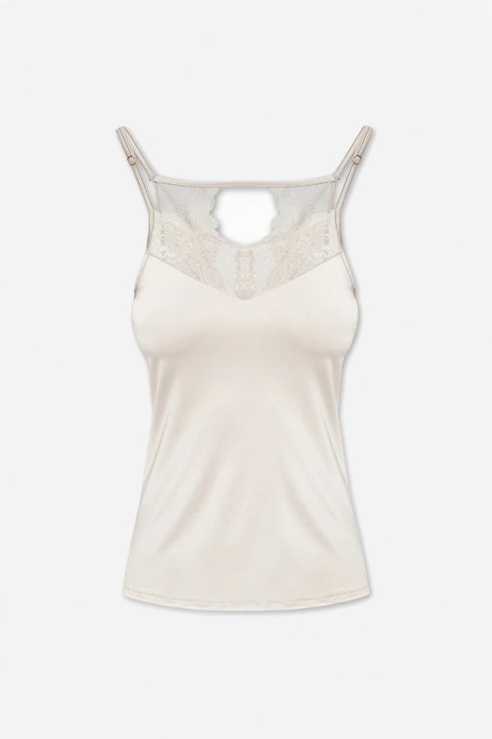 Satynowy top na ramiączkach