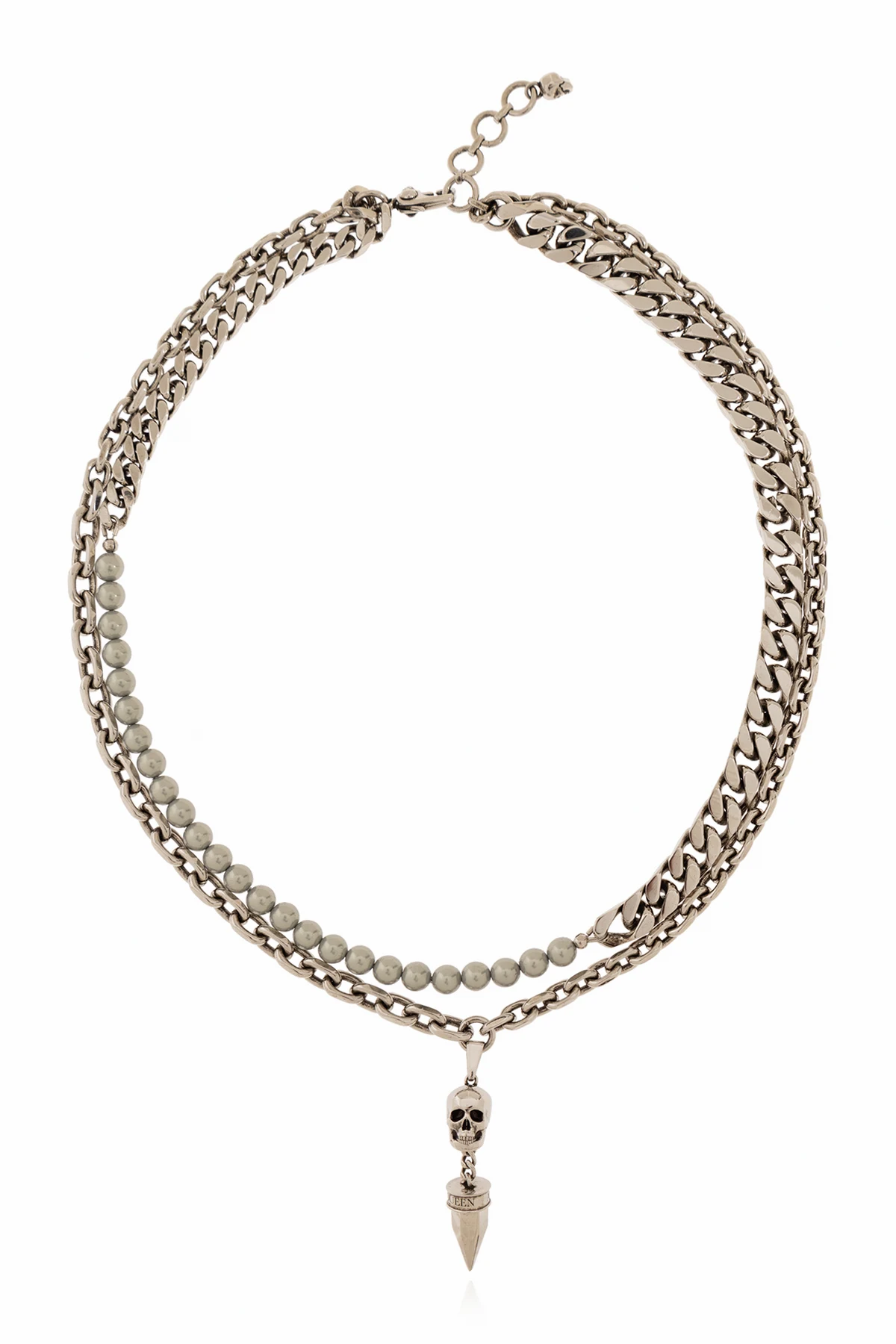 Double necklace with pendant