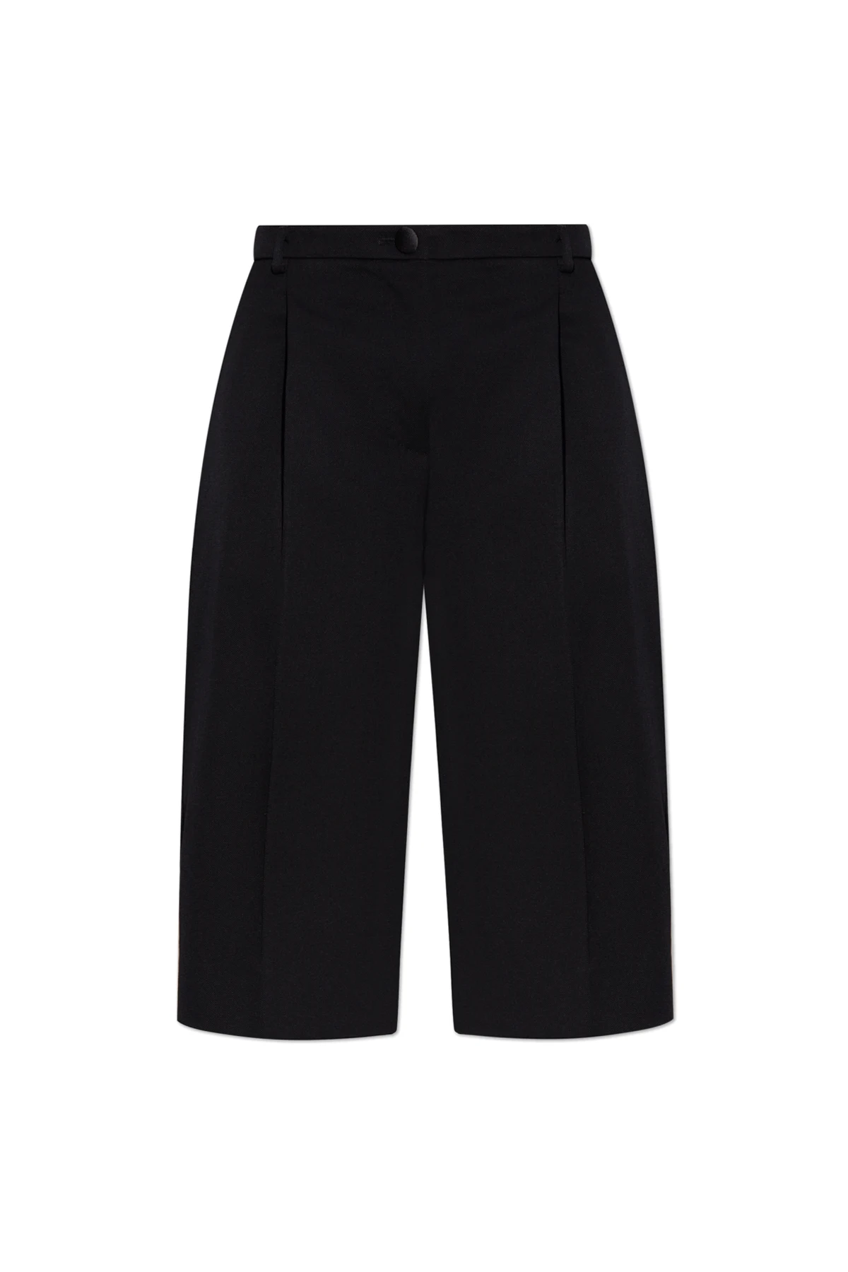 BLACK Wool bermuda shorts