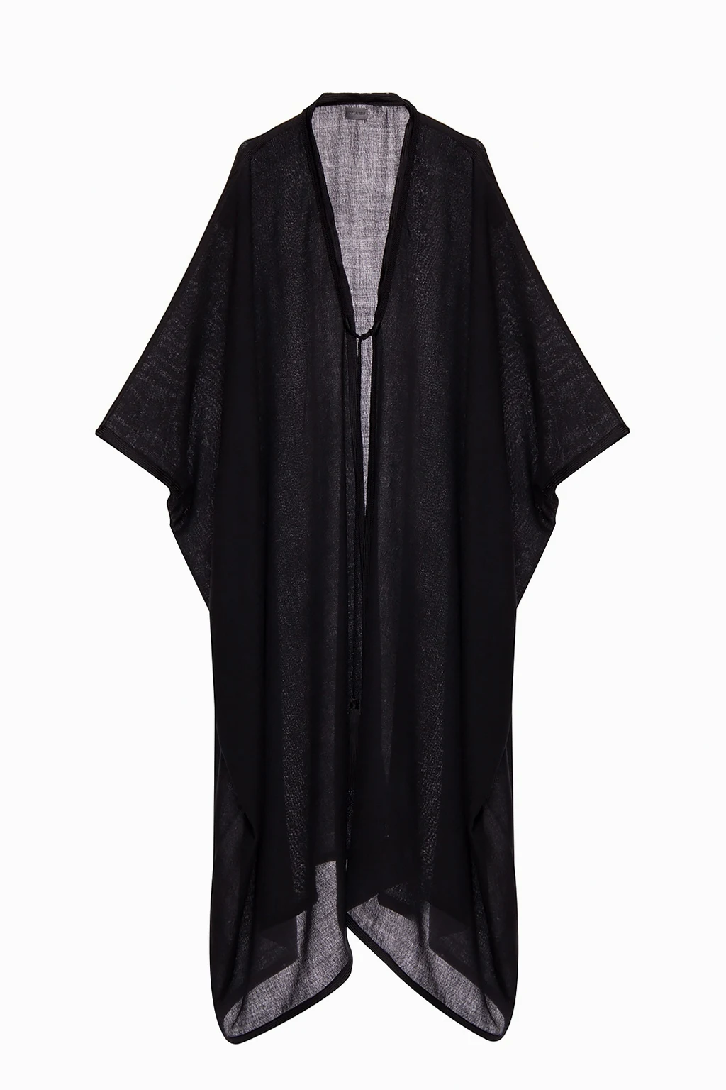 Poncho with fringes