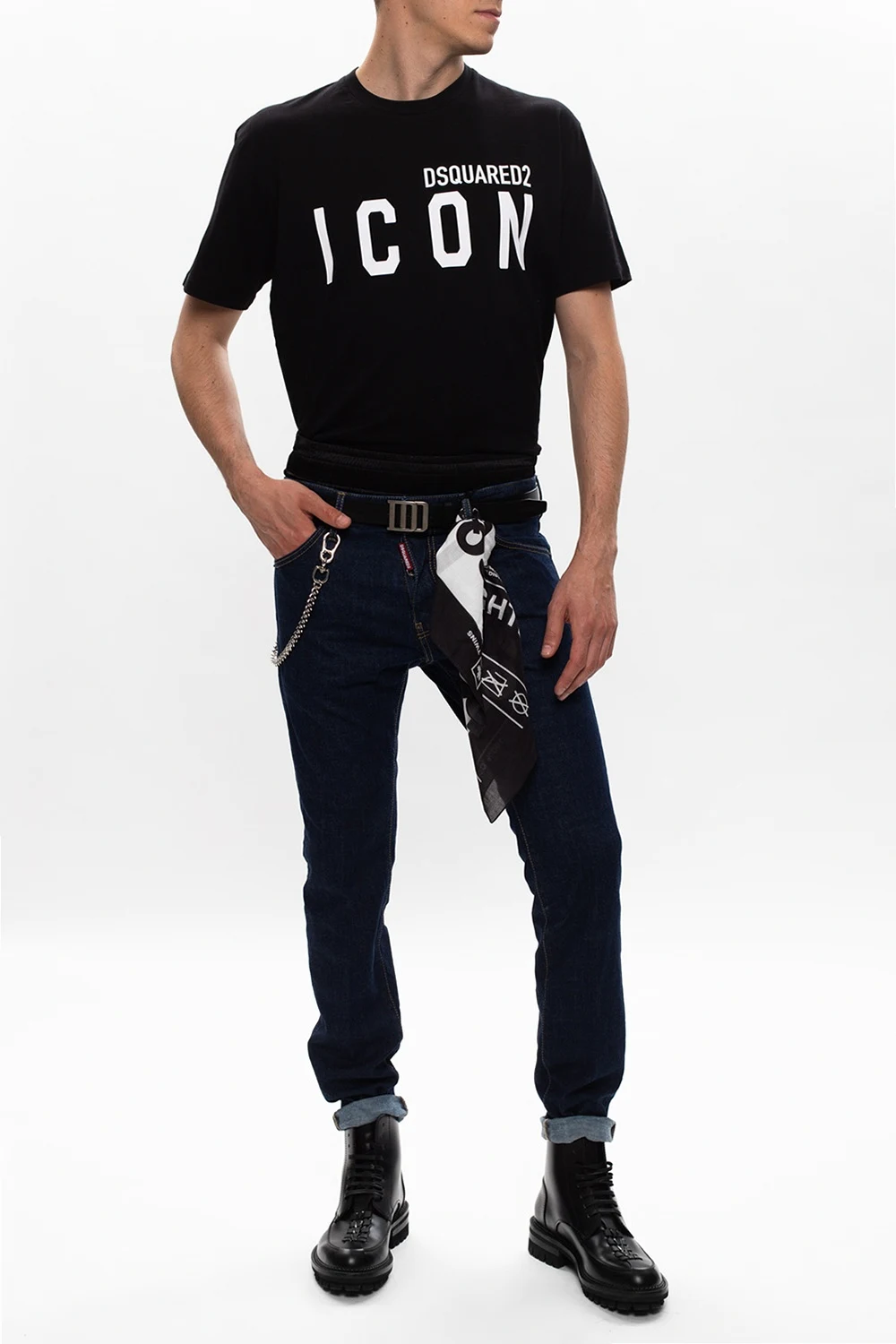 T-shirt z nadrukowanym logo