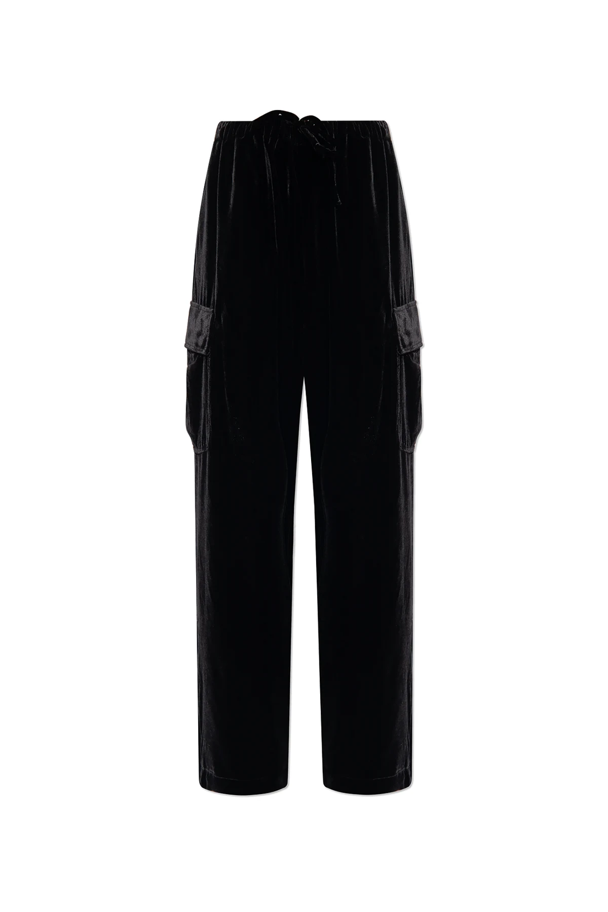 Velvet cargo trousers