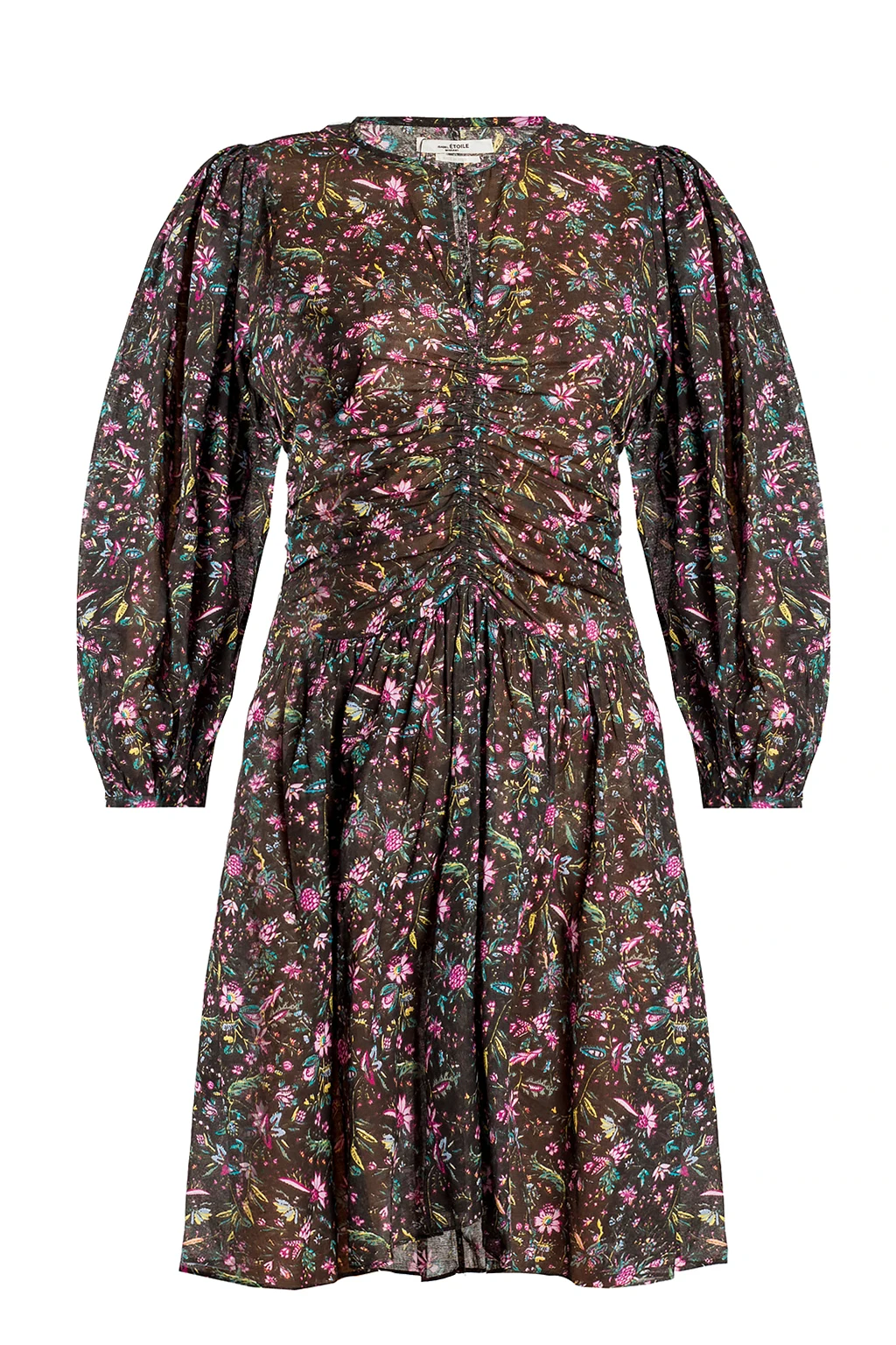 Floral-motif dress
