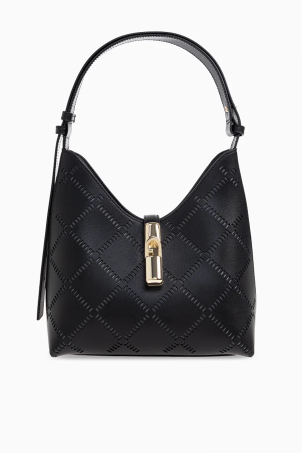 SCHWARZ Schultertasche `Goccia Small` im `hobo`-Stil