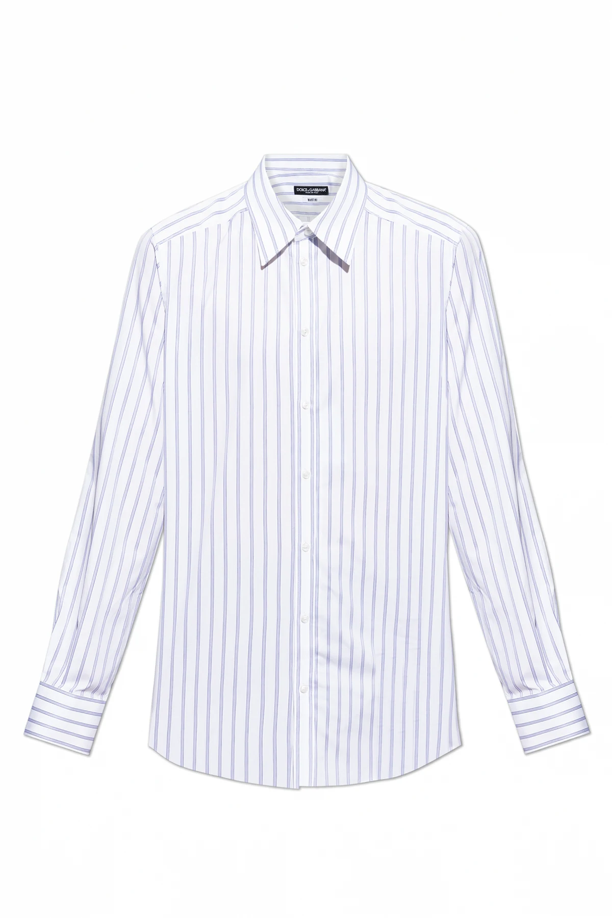 WHITE Shirt with striped pattern