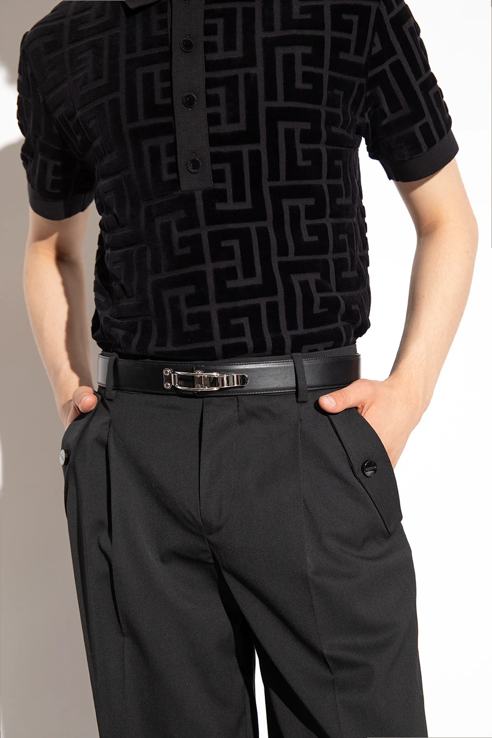 Leather belt