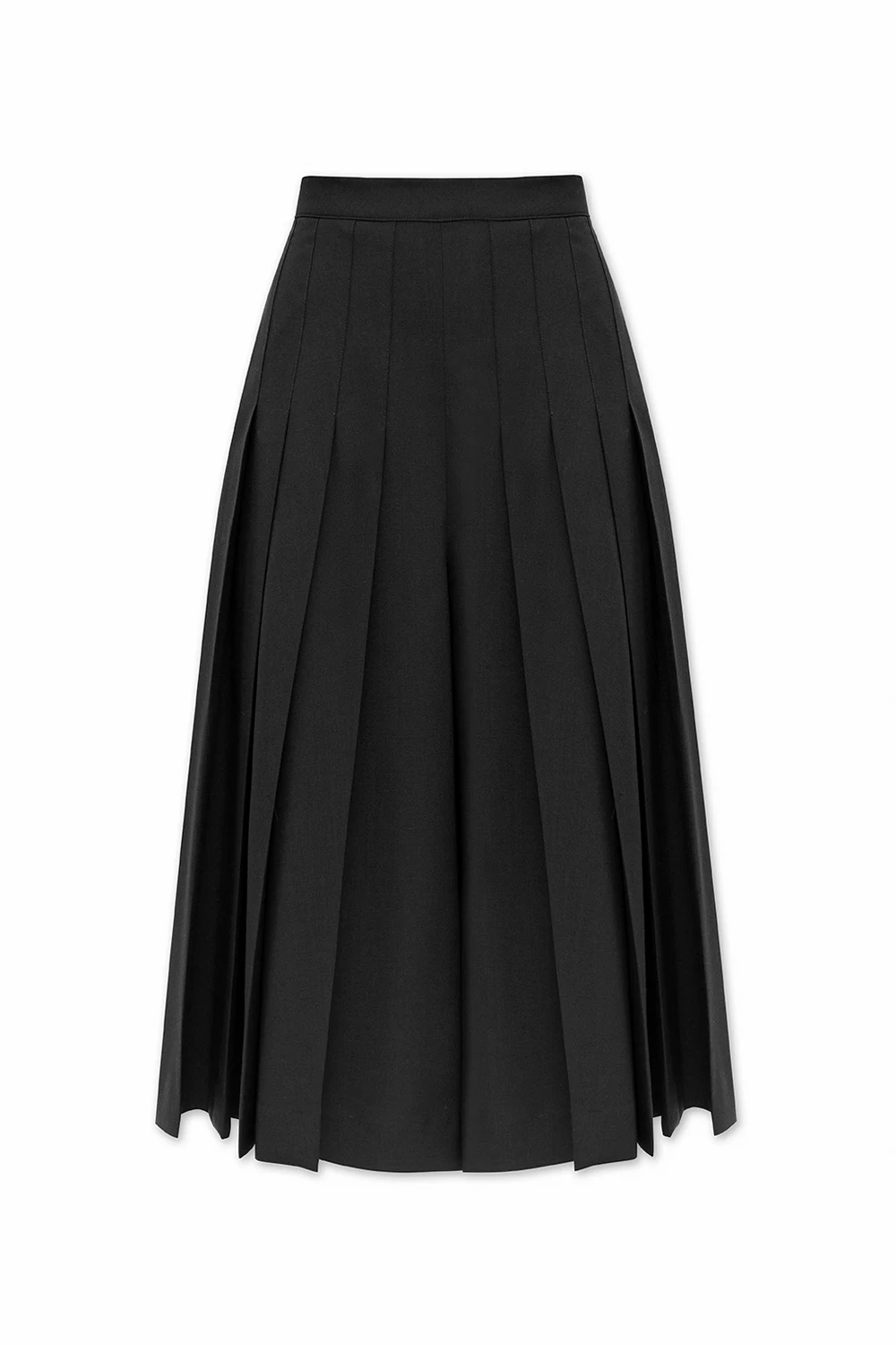 Plisowane spodnie typu ‘culotte’