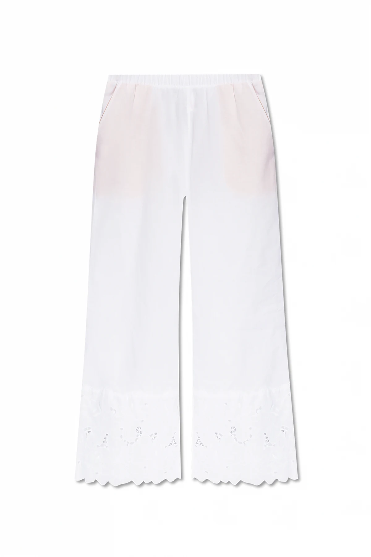 WHITE ’Clara’ pajama bottoms