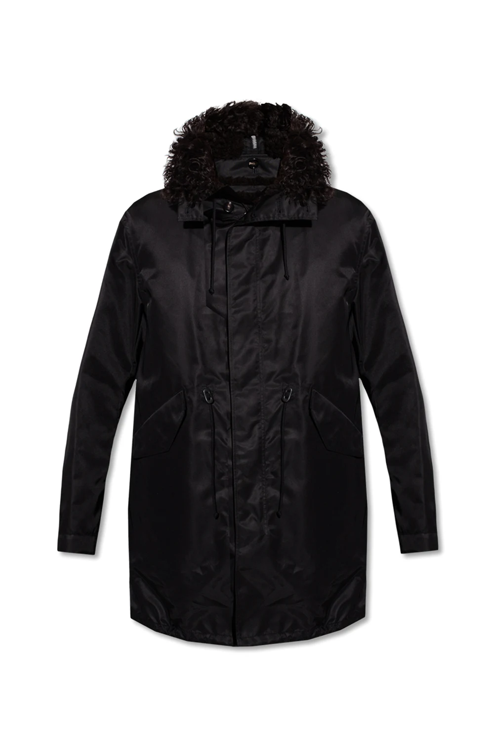 Parka z futrem jagnięcym