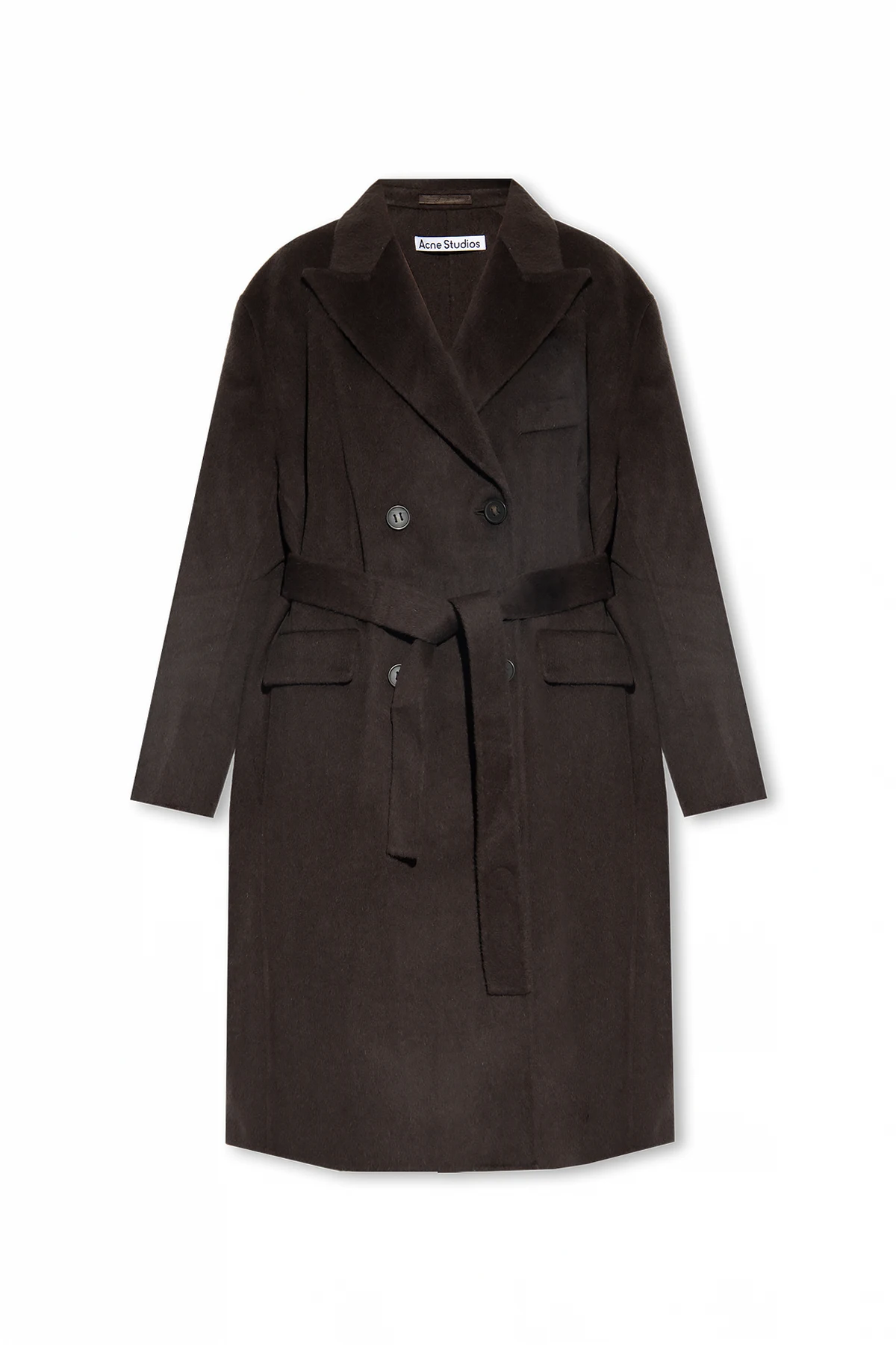 Belted wool coat