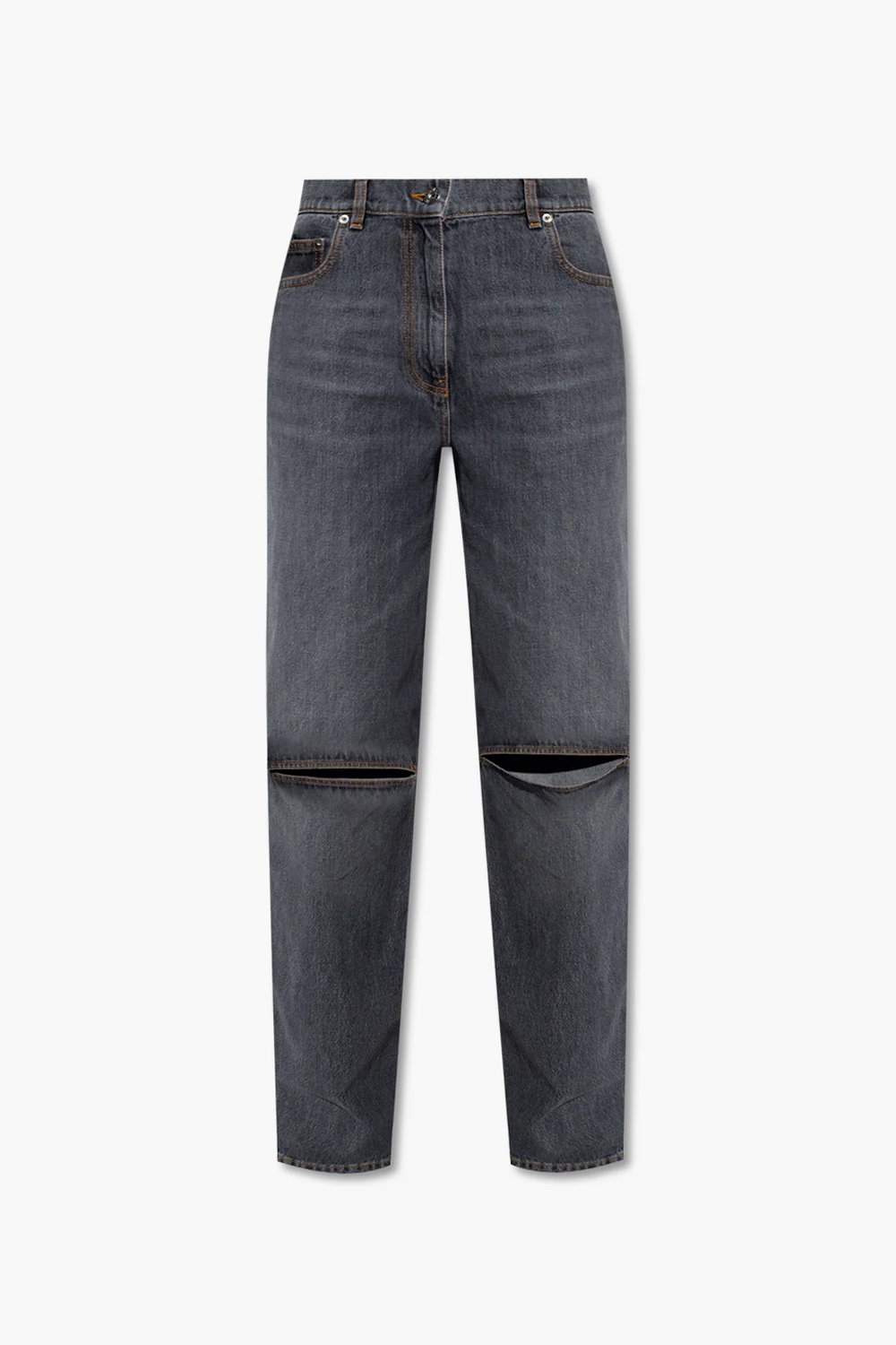 Bootcut jeans with rips